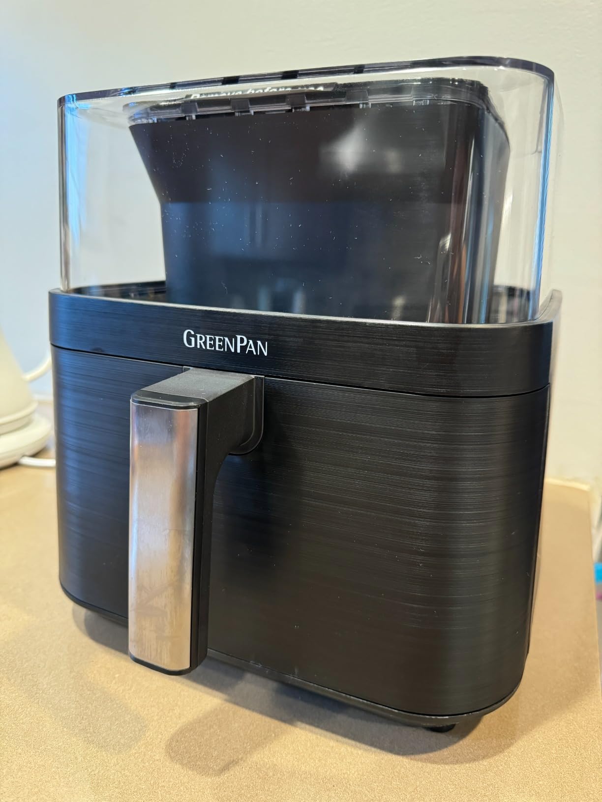 GreenPan Clearview Extra Large 7QT Air Fryer, 360° Clear Window, PFAS-Free Ceramic Nonstick Drawer and Tray, Heat to 400°F, 13-Presets, Shake Reminder, Keep Warm, Delay Start, Dishwasher Safe Parts Customer Review GreenPan Clearview Extra Large 7QT Air Fryer, 360° Clear Window, PFAS-Free Ceramic Nonstick Drawer and Tray, Heat to 400°F, 13-Presets, Shake Reminder, Keep Warm, Delay Start, Dishwasher Safe Parts - Customer Photo 2