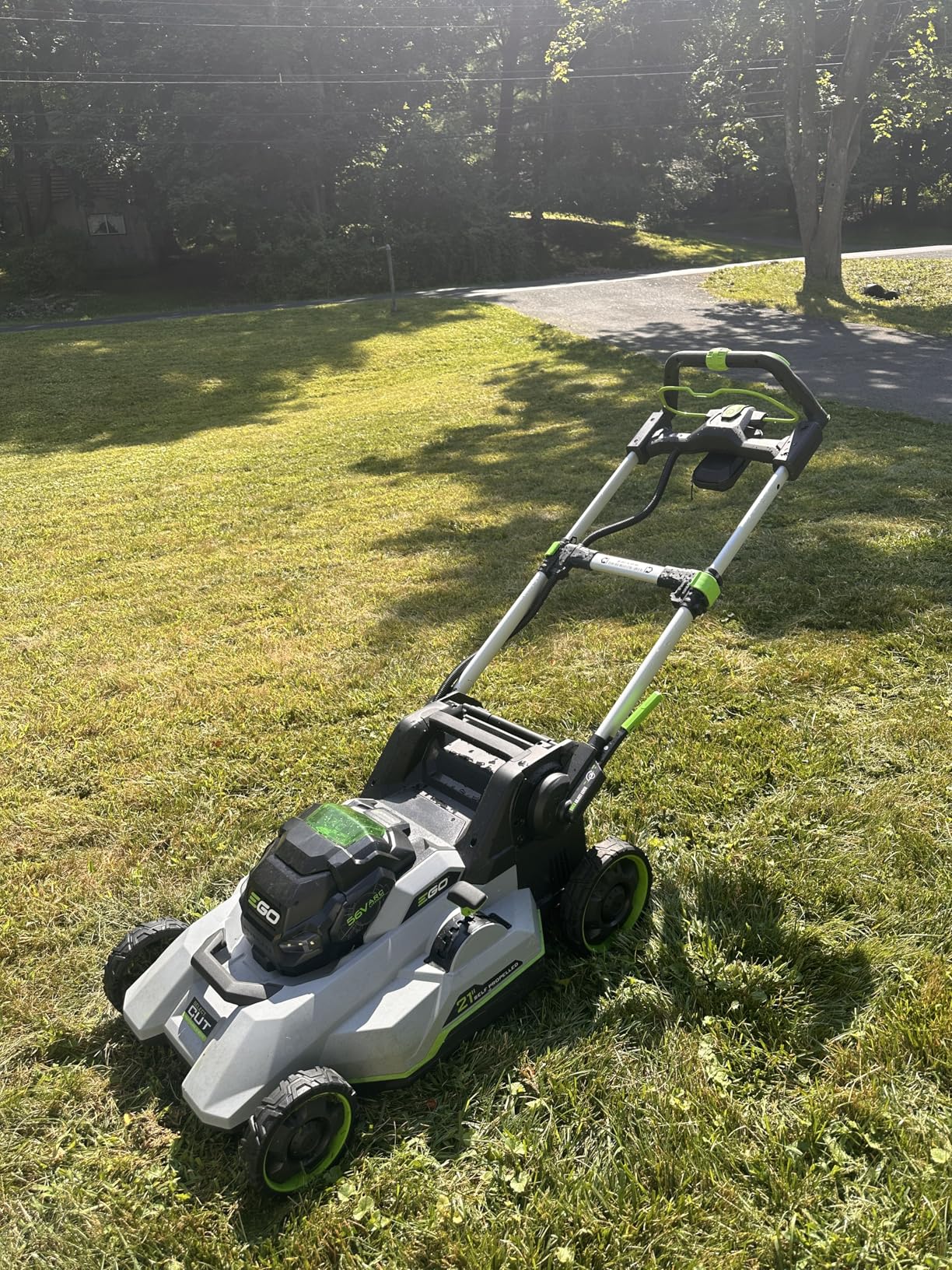 EGO POWER+ Electric Lawn Mower, Self-Propelled Cordless with Touch Drive, Includes 56V 6.0Ah Battery, 4.0Ah Battery and Rapid Charger - LM2123SP-2 Customer Review EGO POWER+ Electric Lawn Mower, Self-Propelled Cordless with Touch Drive, Includes 56V 6.0Ah Battery, 4.0Ah Battery and Rapid Charger - LM2123SP-2 - Customer Photo 1