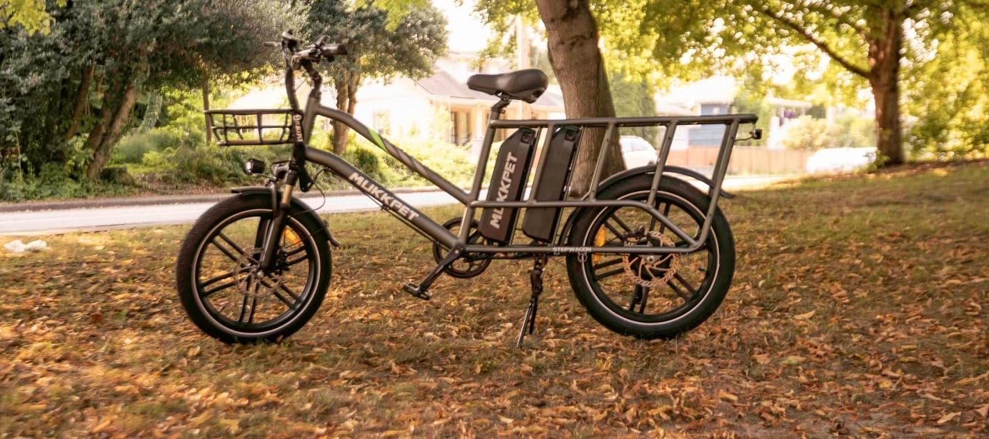 Mukkpet Stepwagon Electric Bike for Adults,120Miles 28MPH Ebike,Peak 1500W Motor Cargo Electric Bike,48V 30AH Removable Battery with 20 * 3 Mukkpet Stepwagon Electric Bike for Adults,120Miles 28MPH Ebike,Peak 1500W Motor Cargo Electric Bike,48V 30AH Removable Battery with 20 * 3
