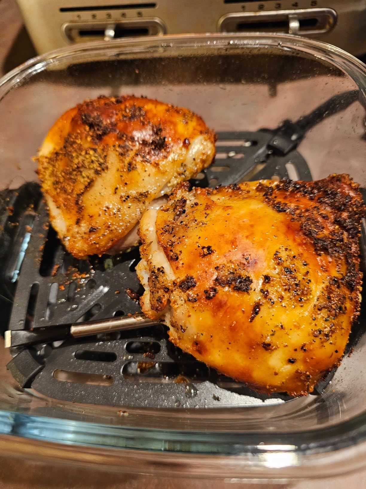 Ninja Crispi 4-in-1 Glass Air Fryer | 450°F | Non-Toxic | 4QT & 6-Cup Glass Containers w/Lids | Microwave, Freezer, Dishwasher Safe | Max Crisp, Air Fry, Bake, Recrisp | Green | FN101SG Customer Review Ninja Crispi 4-in-1 Glass Air Fryer | 450°F | Non-Toxic | 4QT & 6-Cup Glass Containers w/Lids | Microwave, Freezer, Dishwasher Safe | Max Crisp, Air Fry, Bake, Recrisp | Green | FN101SG - Customer Photo 1