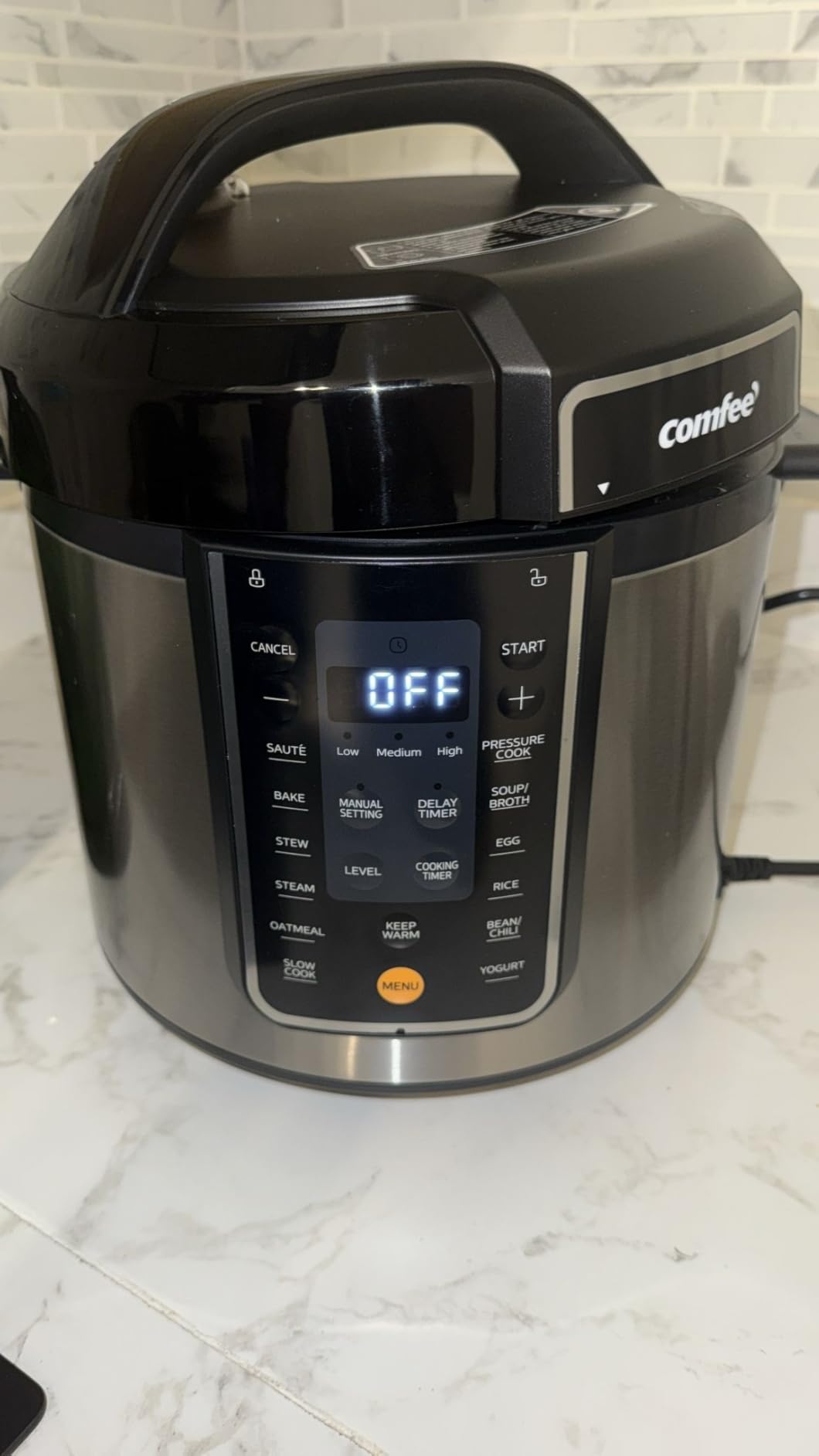 COMFEE' Pressure Cooker 6 Quart with 13 Cooking Functions, Olla de Presion Non-Stick Pot Yogurt Maker Rice Cooker Slow Cooker Sauté Steamer, Healthy Ceramic Inner Pot Customer Review COMFEE' Pressure Cooker 6 Quart with 13 Cooking Functions, Olla de Presion Non-Stick Pot Yogurt Maker Rice Cooker Slow Cooker Sauté Steamer, Healthy Ceramic Inner Pot - Customer Photo 2