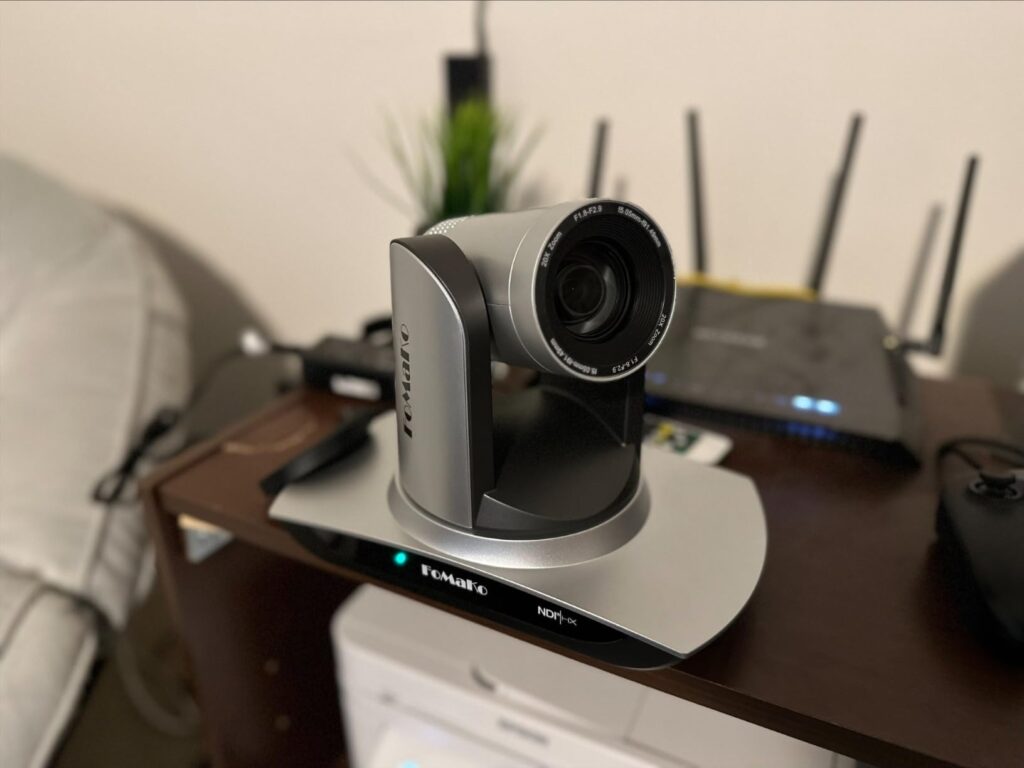 FoMaKo NDI PTZ Camera, AI Auto-Tracking Gen 3, 20x Optical Zoom LAN USB3.0 HDMI PTZ Camera for Church Services Worship Education (NDI 6 & NDI HX3) FMK20UH NDI-B (Black Color) Customer Review Best PTZ Cameras for Live Streaming and Church Services