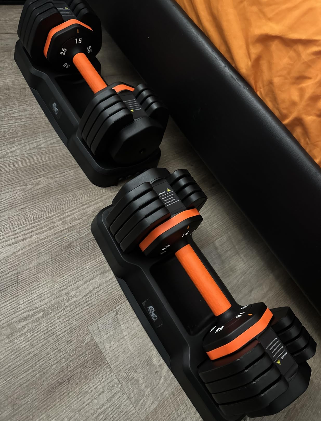 2026 FDB2 Updated Adjustable Dumbbell Set of 2, 110lbs/50lbs Weights Dumbbell Set with Storage Box, Anti-slip Silicone Grip, Weight Set For Home Gym customer photo 1