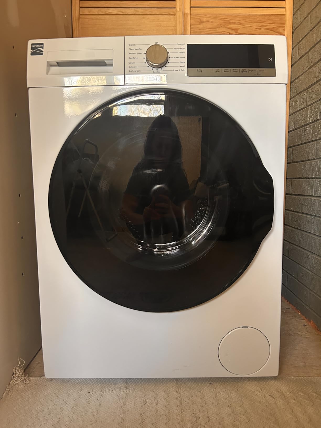 Kenmore 2.2 cu. ft. Compact Front Load Washer with Wrinkle Relaxing Steam Treatment - Reduce Laundry Time with Accela & Express Wash - LED - ENERGY STAR Certified - White - Customer Photo 1