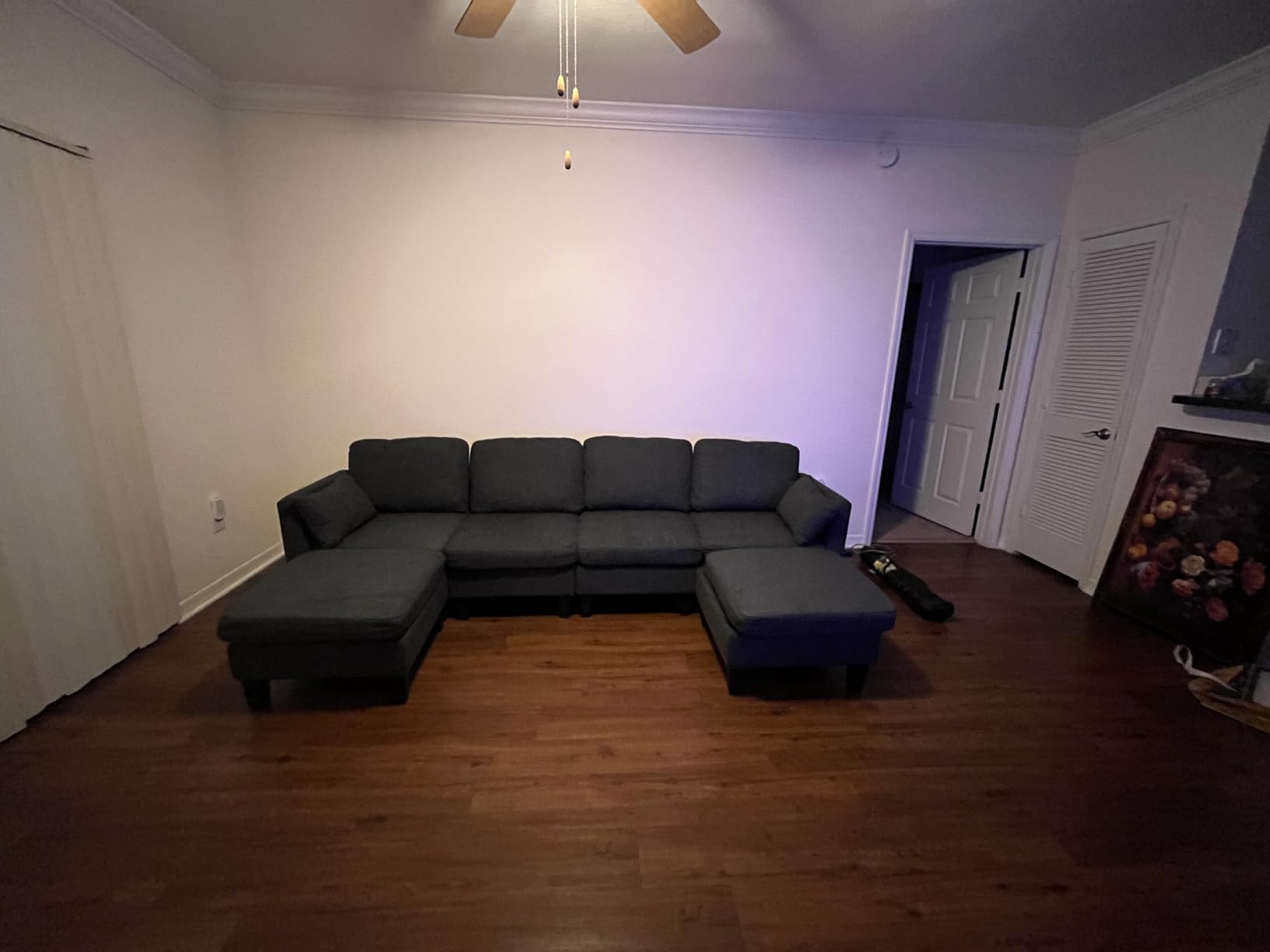 Modular Sectional Sofa, Convertible U Shaped Sofa Couch with High Density Memory Foam, 6 Seat Comfy Modular Sofa Couch for Living Room, Modern U Shaped Sectional Sofa, Dimgrey - Customer Photo 2