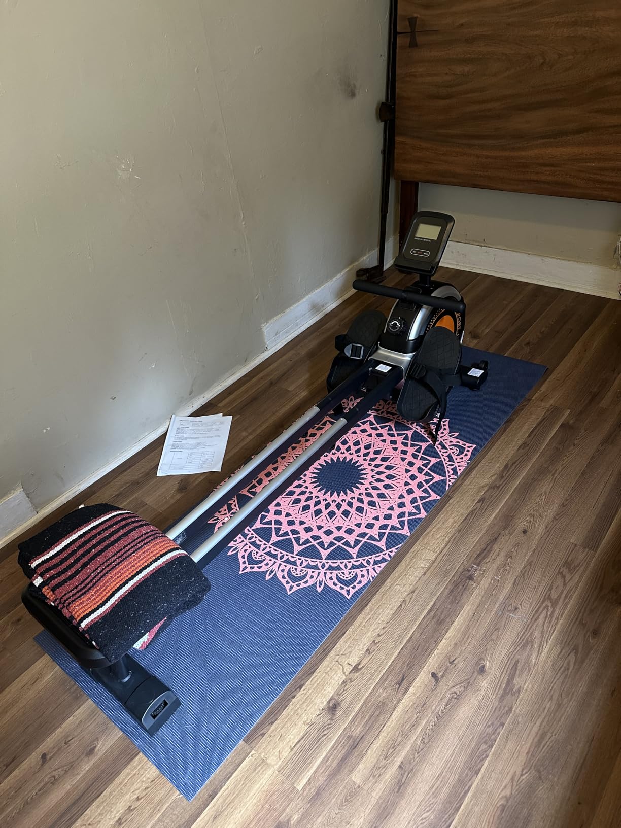 Dripex Rowing Machines for Home Use, Rowing Machine Max 350 LBS, Magnetic Rower with 16 Levels of Workout Resistance, Dual Slide Rail, Bluetooth App Supported, LCD Monitor,Row Machine for Gym Exercise - Customer Photo 1