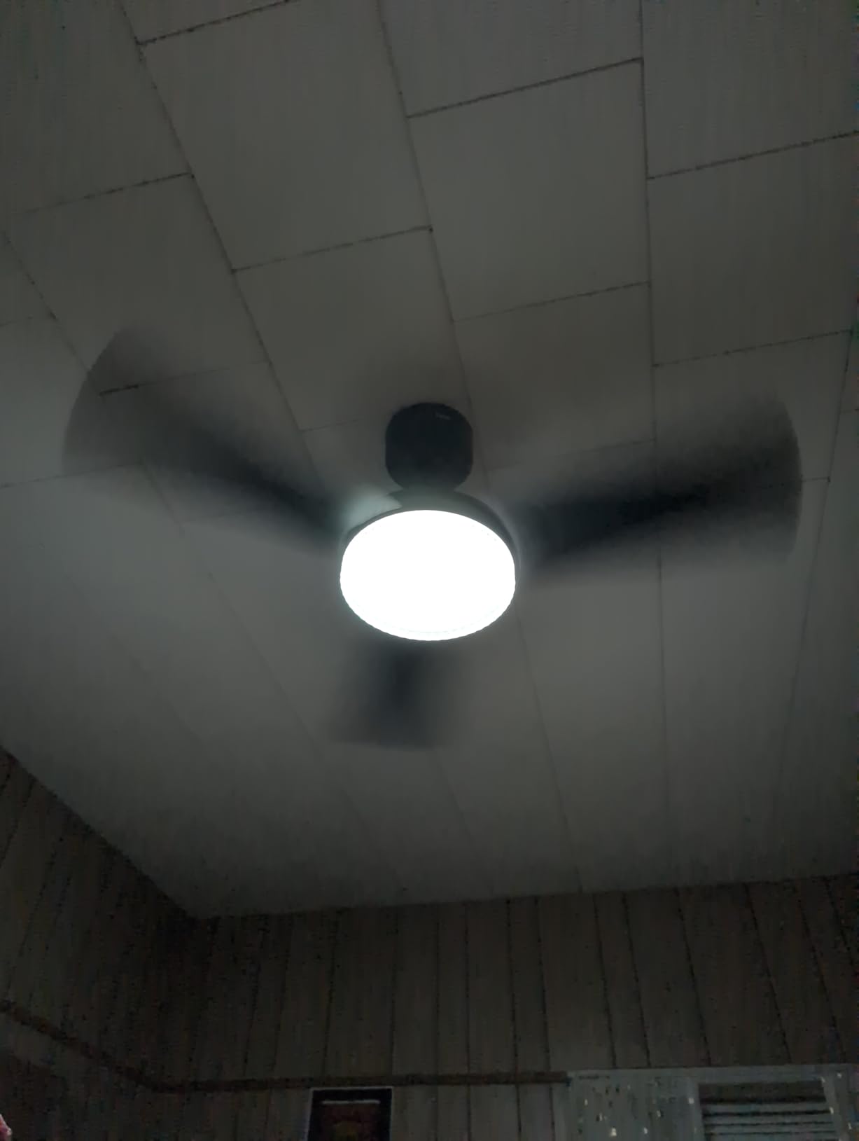 Dreo Smart Ceiling Fans with Lights, 42 Inch Black Ceiling Fan, 12 Speeds & 3 Fan Modes, Stepless Color Tones, Dimmable LED Light, 1-12H Timer, Quiet DC Motor, Remote/APP/Alexa/Wall Switch Control - Customer Photo 2