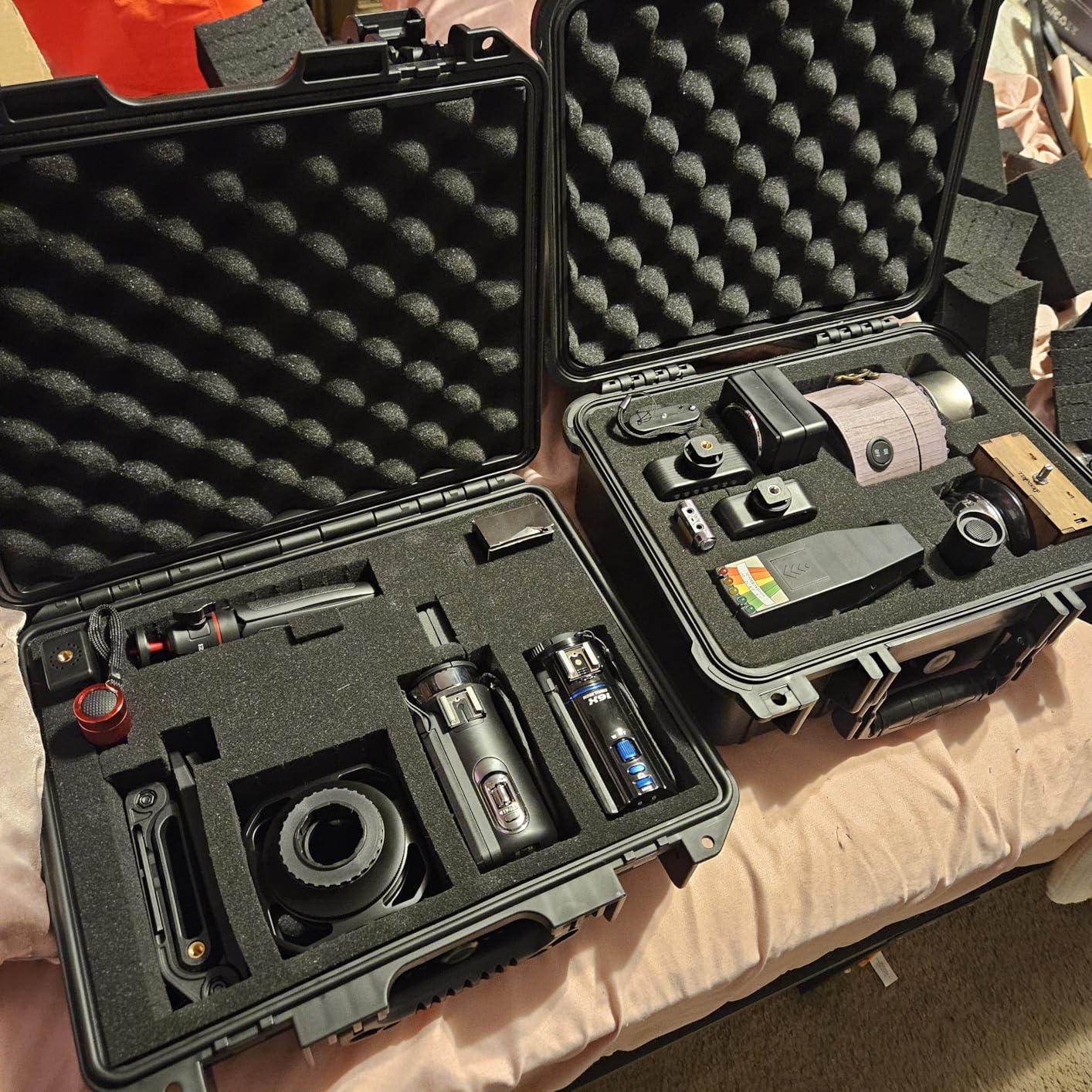 Jack Boss 16x 12.8x 6.8 Inch Hard Case, Portable Weather Waterproof Protective Camera Case with Customizable Foam, Fit Use of Drones, Camera, Equipments, Orange Customer Review Jack Boss 16x 12.8x 6.8 Inch Hard Case, Portable Weather Waterproof Protective Camera Case with Customizable Foam, Fit Use of Drones, Camera, Equipments, Orange - Customer Photo 1