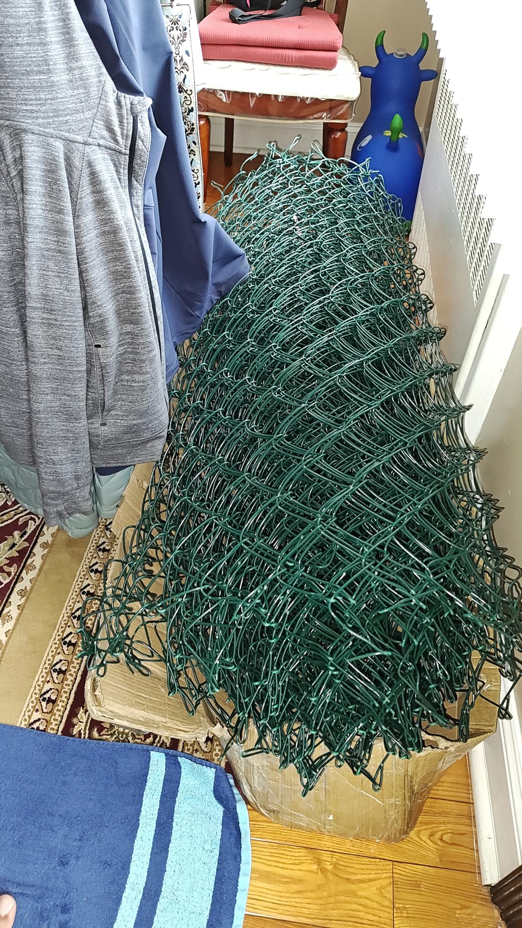 Black PVC Chain Link Fence 4 FT x 50 FT | 11.5 G (3.0mm) Heavy Duty | PVC Coated| 2-1/4 Black PVC Chain Link Fence 4 FT x 50 FT | 11.5 G (3.0mm) Heavy Duty | PVC Coated| 2-1/4