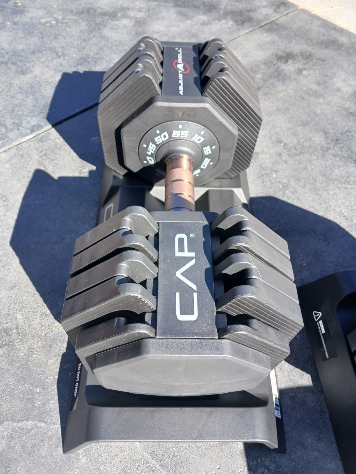 CAP Barbell ADJUSTABELL Adjustable 55 lb Hex Dumbbell Weights - Singles & Pairs | Multiple Handle Options - Customer Photo 2