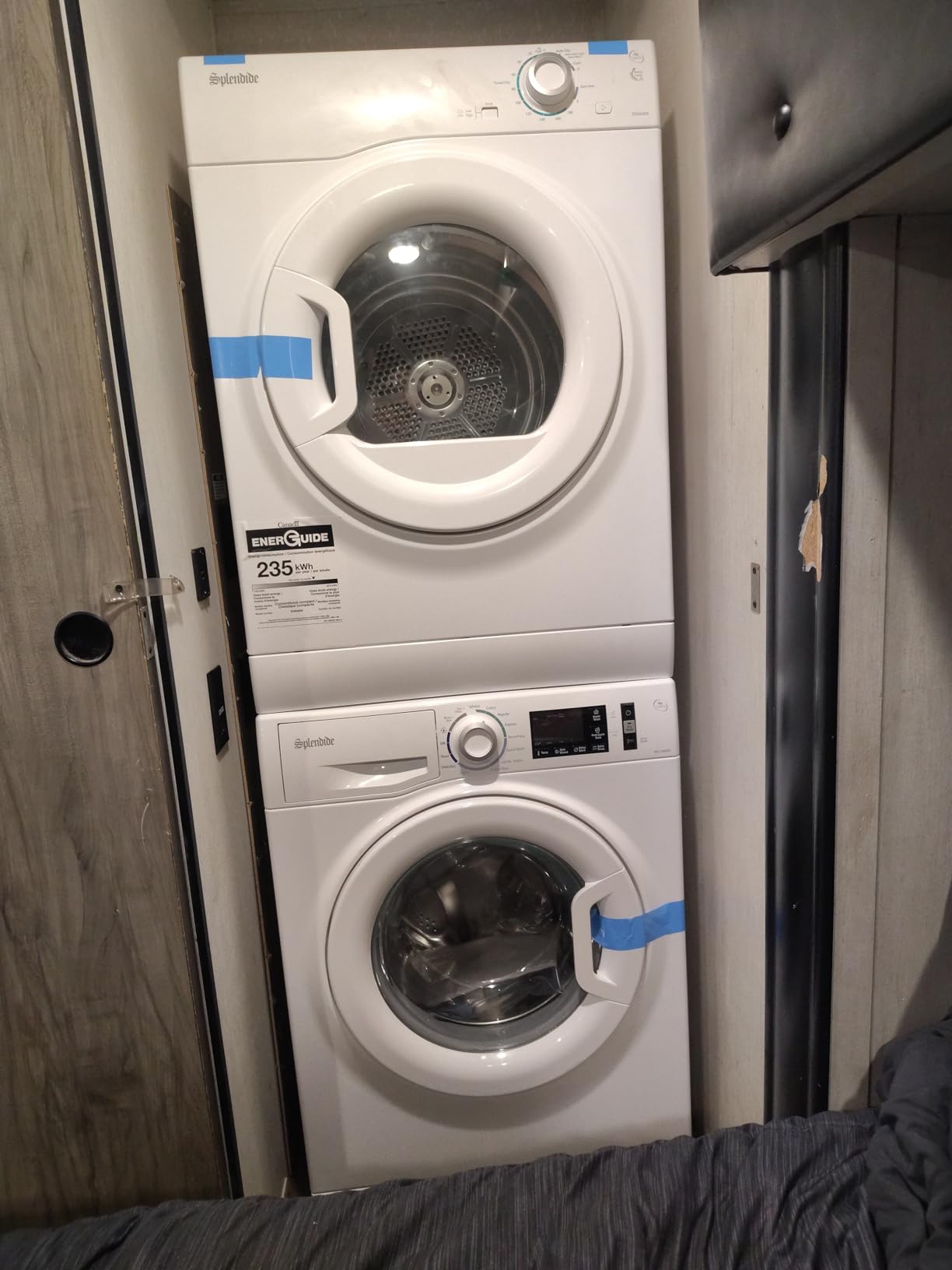 Splendide WFL1300XD Washer & DV6500X Dryer Stacked Bundle with Vent Kit & SK03 Stack Kit Included + Starter Laundry Powder customer photo 1