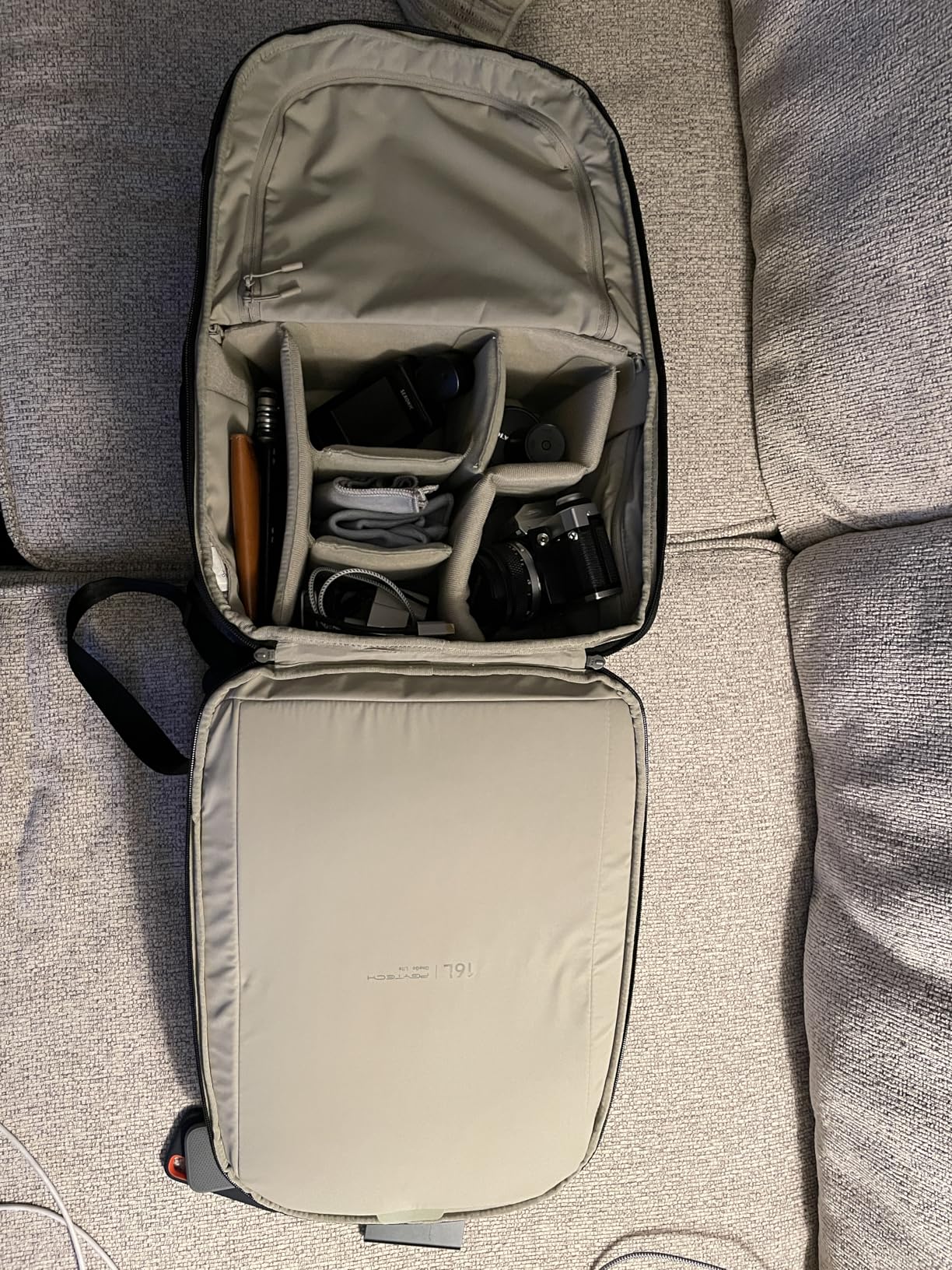 PGYTECH OneGo Lite 16L Camera Backpack Water-Resistant DSLR/Mirrorless Bag for Sony/Canon/Fujifilm, Drone Backpack, Tripod Mount Travel & Weekend Photography Pack for 14