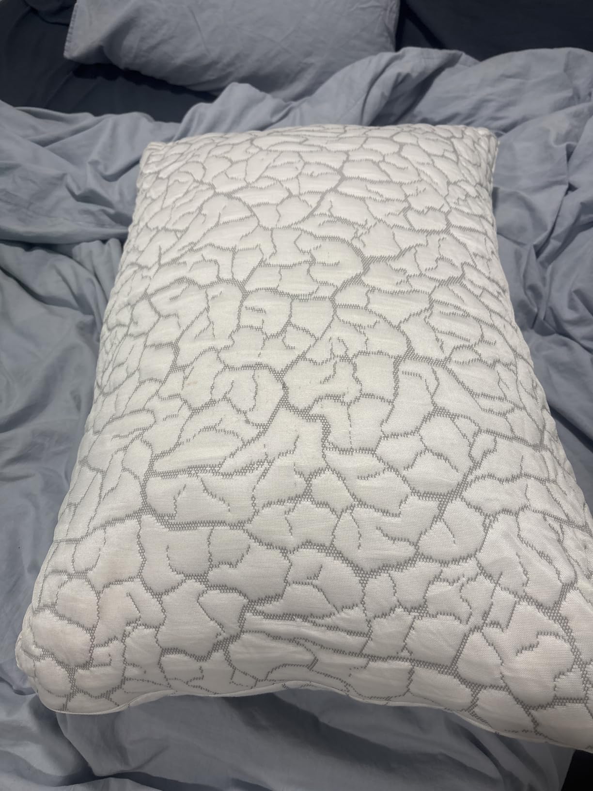 Cooling Pillows for Sleeping 2 Pack, Adjustable Shredded Memory Foam Pillows Queen Size Set of 2, Firm Bed Pillows for Side Back Stomach Hot Sleepers, Cold Pillow with Removable Washable Cover customer photo 1
