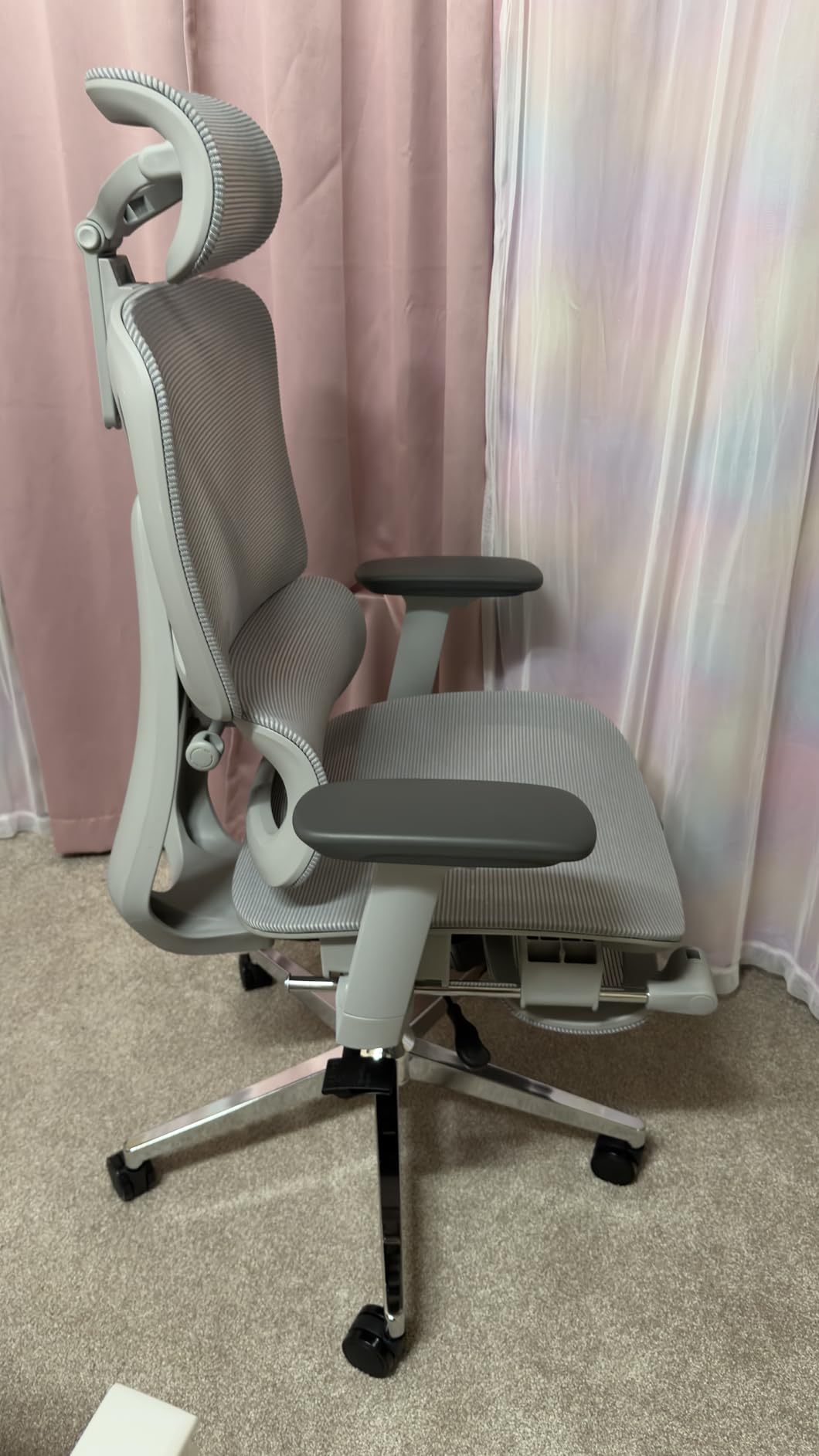 FLEXISPOT ErgoX Premium Ergonomic Office Chair with Footrest- Adjustable 3D Armrests, Dynamic Lumbar Support, Recline & Tilt Function, Mesh Seat, for Home & Office Use,Black Customer Review FLEXISPOT ErgoX Premium Ergonomic Office Chair with Footrest- Adjustable 3D Armrests, Dynamic Lumbar Support, Recline & Tilt Function, Mesh Seat, for Home & Office Use,Black - Customer Photo 1