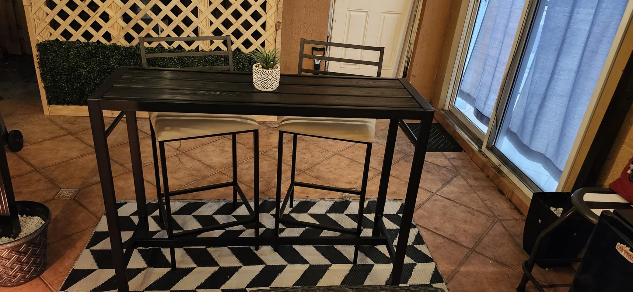 Jinrrenyi Outdoor Patio Bar Set 3 Piece,50