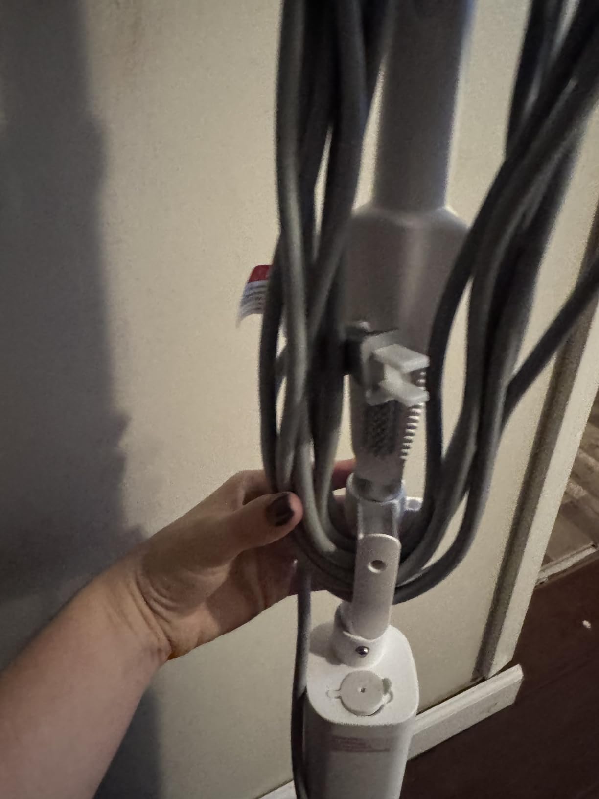 Amazon Basics Steam Mop for Hard Floor Cleaning with 20-Foot Cord, 3 Washable Pads, White customer photo 1