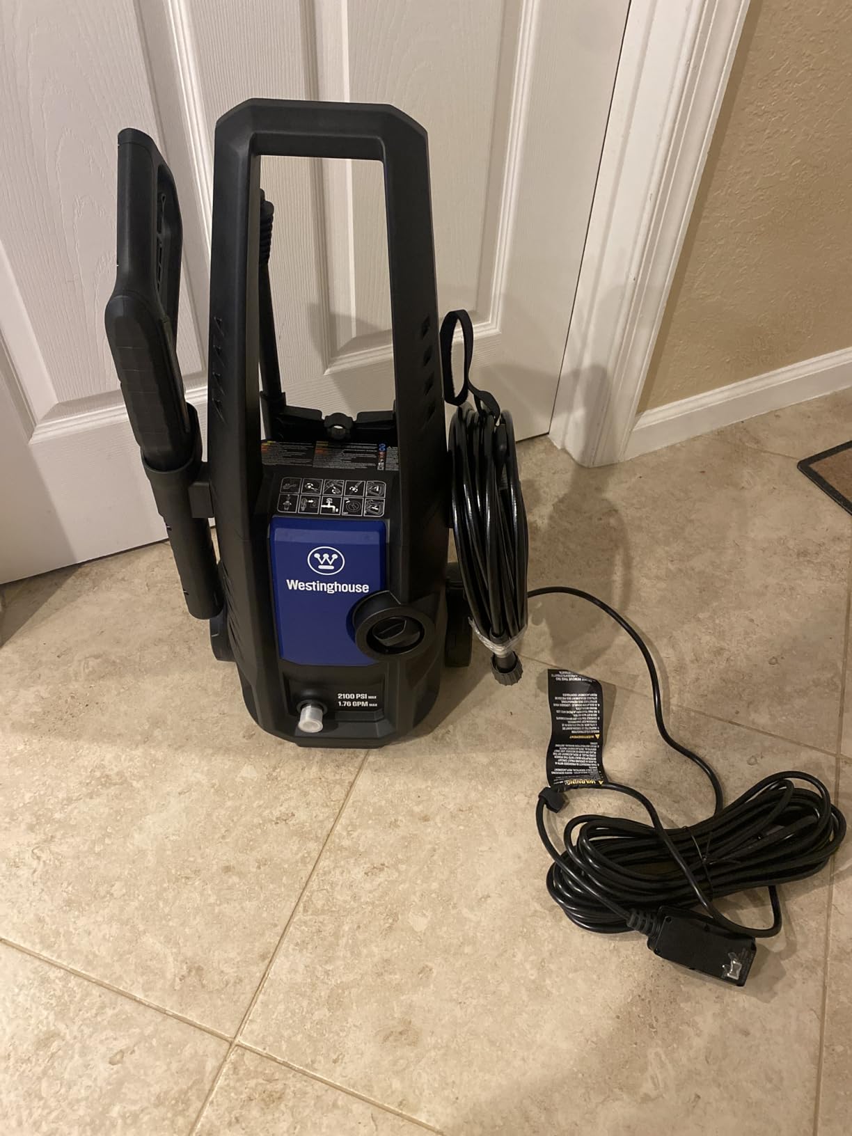 Westinghouse ePX3050 Electric Pressure Washer, 2100 Max PSI 1.76 Max GPM with Foam Cannon and Turbo Nozzle customer photo 1