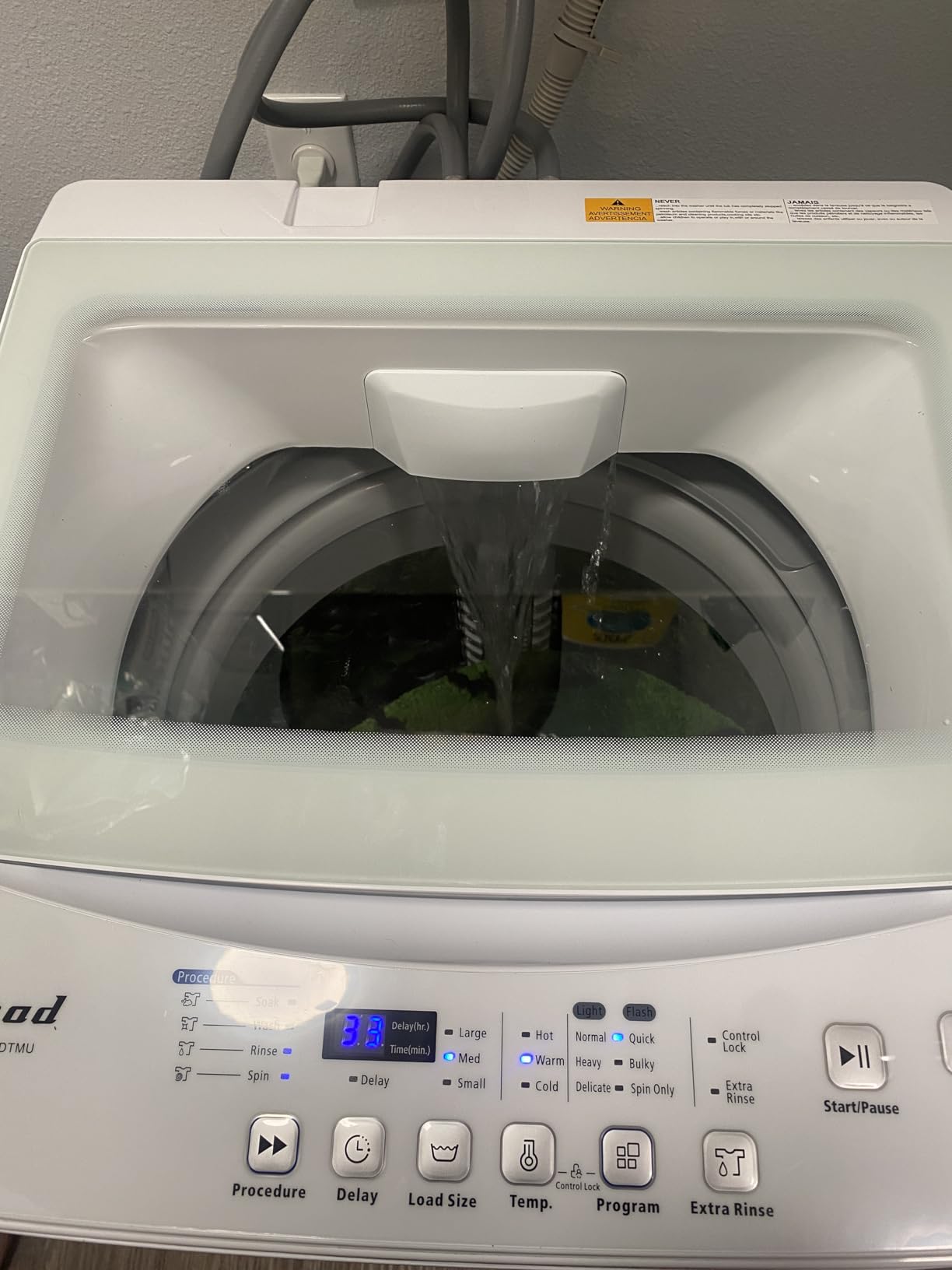 Pro+ 1.8 Cu.Ft Top Load Washer | 6 Auto Programs Quiet Motor | UL Certified Portable Washing Machine Compact Laundry for Small Apartments, Dorms, RVs - Customer Photo 1