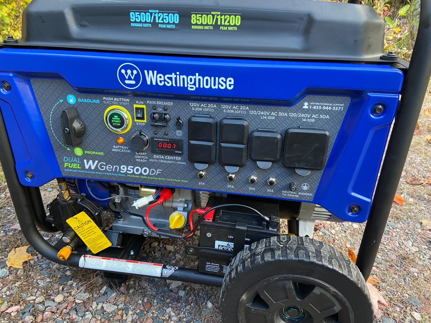 Westinghouse 13500 Peak Watt Dual Fuel Home Backup Portable Generator, Remote Electric Start, Transfer Switch Ready, Gas and Propane Powered - Customer Photo 2