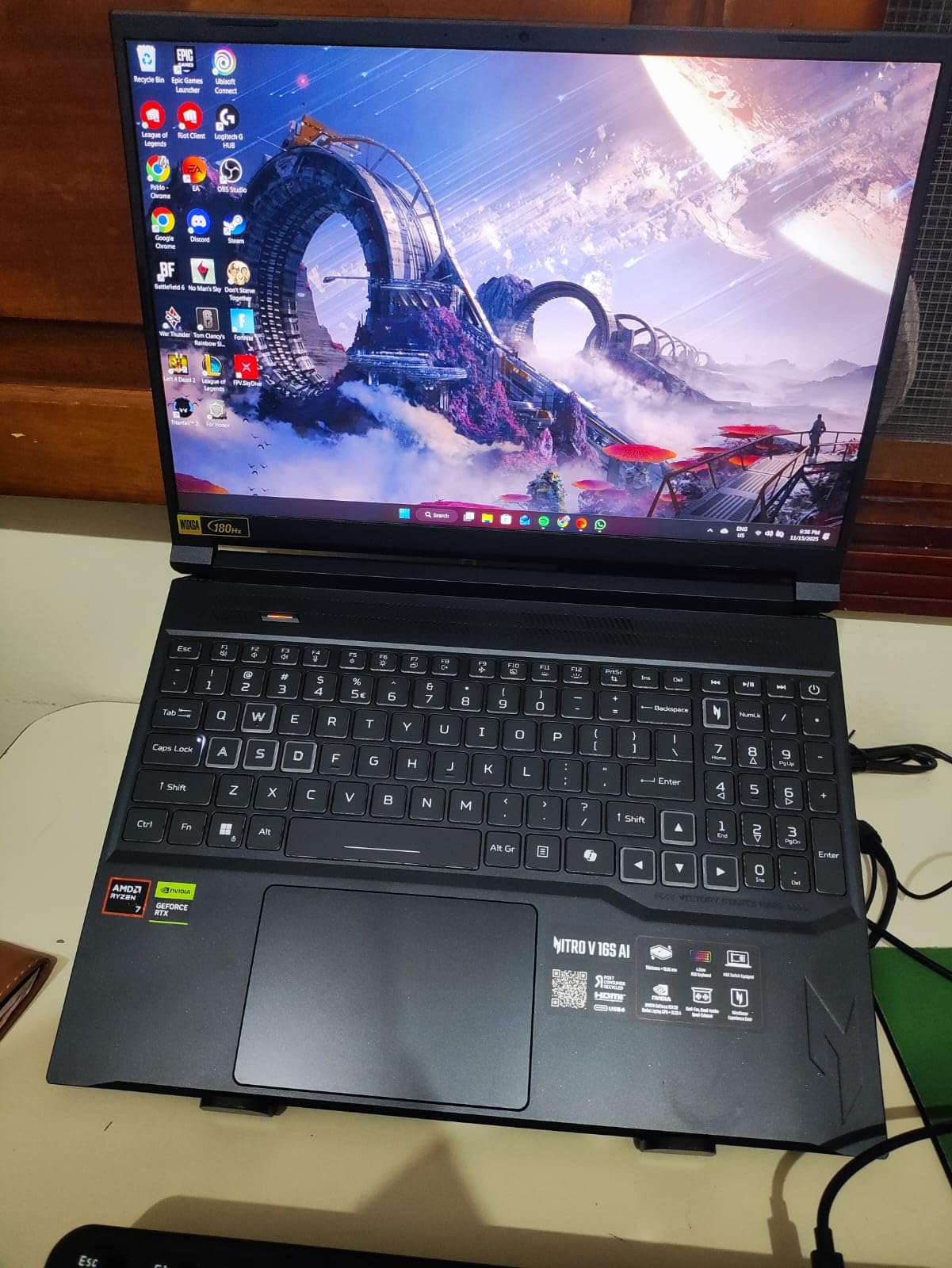 acer Nitro V 16S AI Gaming Laptop | RTX 5060 | Ryzen 7 260 customer photo 1