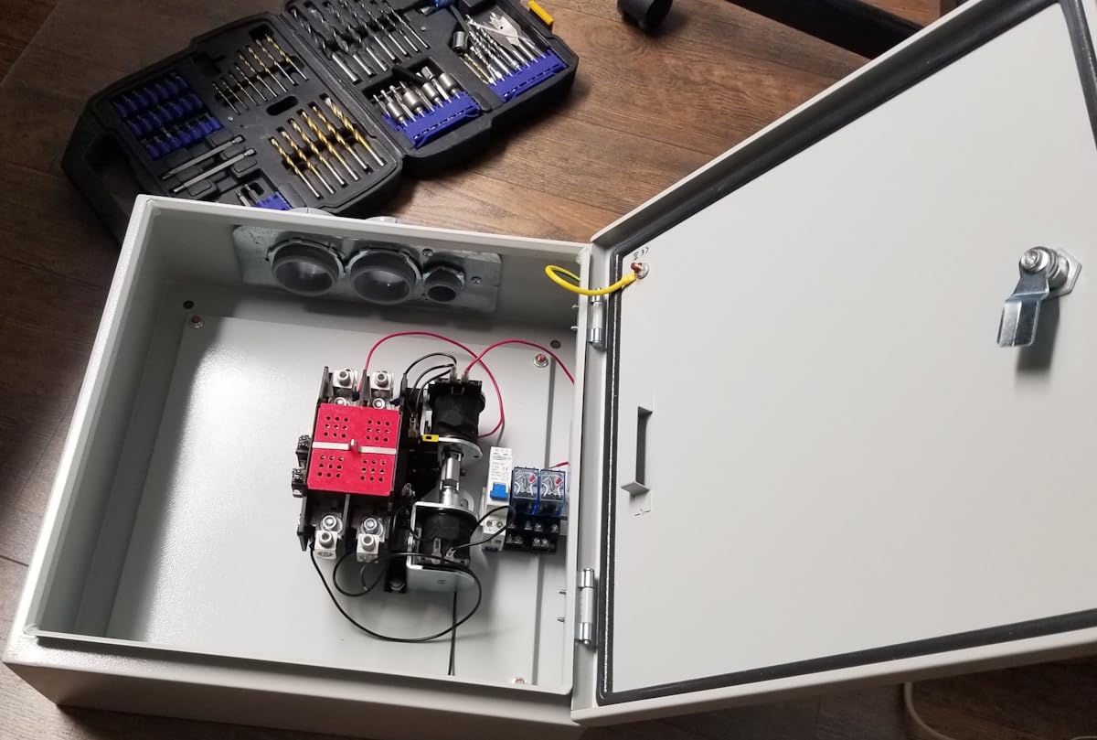 200 Amp Automatic Transfer Switch Generator, Single Phase Transfer Switch with Power Management Replacement for Generac RXSW200A3, NEMA 3R Outdoor Rated Aluminum Enclosure for Indoor and Outdoor Use - Customer Photo 1