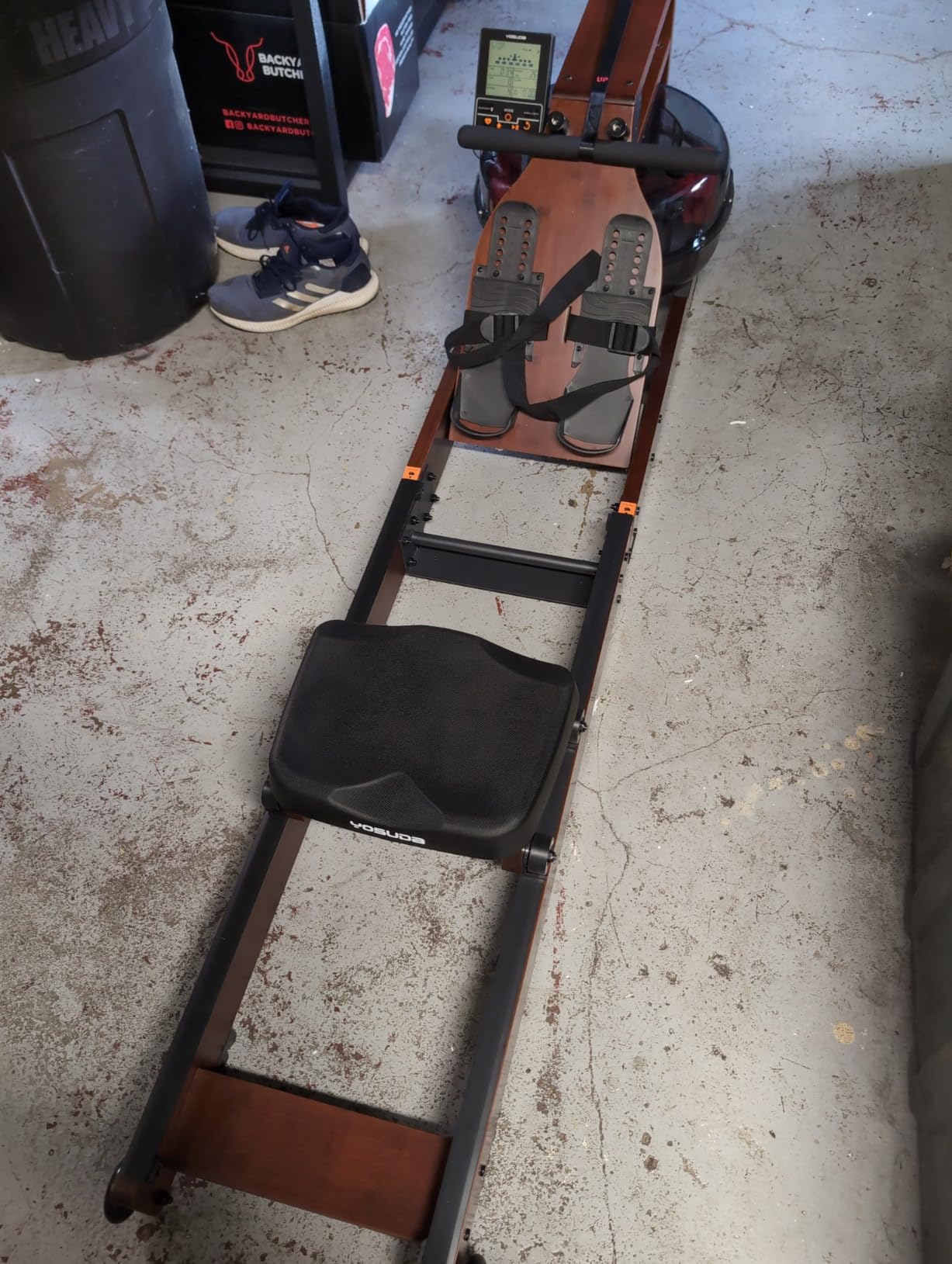 YOSUDA Water Rowing Machines for Home Use- Foldable Rower Machine 400LBS Weight Capacity with Dedicated Monitor & Bluetooth APP, Comfortable Seat - Customer Photo 2