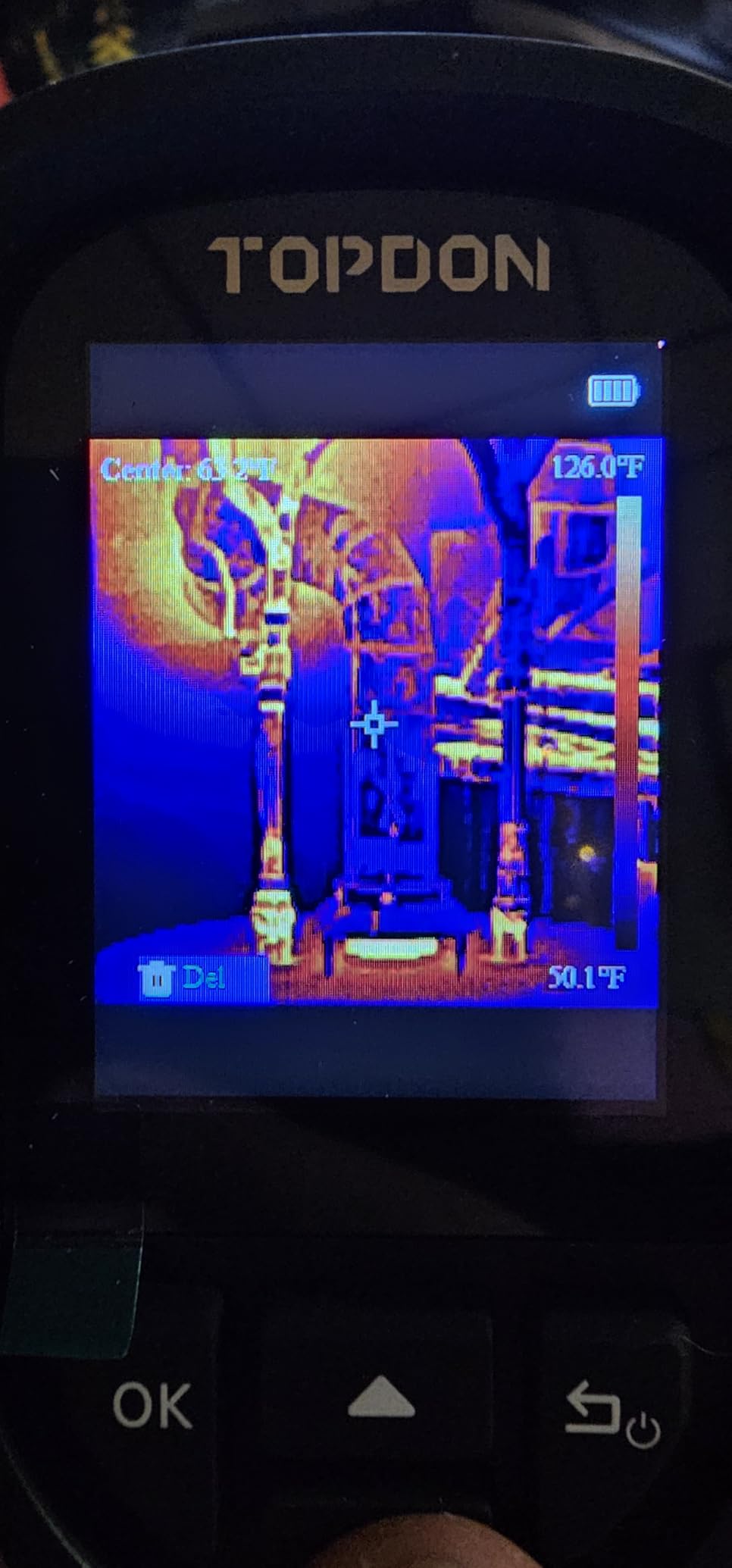 TOPDON TC004 Mini Handheld Thermal Imaging Camera, 240 x 240 TISR Resolution, -4°F to 842°F, 15-Hour Battery Life, 128 x 128 IR Resolution, 25Hz Infrared Camera, High/Low Temp Alerts, Auto Shutdown Customer Review TOPDON TC004 Mini Handheld Thermal Imaging Camera, 240 x 240 TISR Resolution, -4°F to 842°F, 15-Hour Battery Life, 128 x 128 IR Resolution, 25Hz Infrared Camera, High/Low Temp Alerts, Auto Shutdown - Customer Photo 1