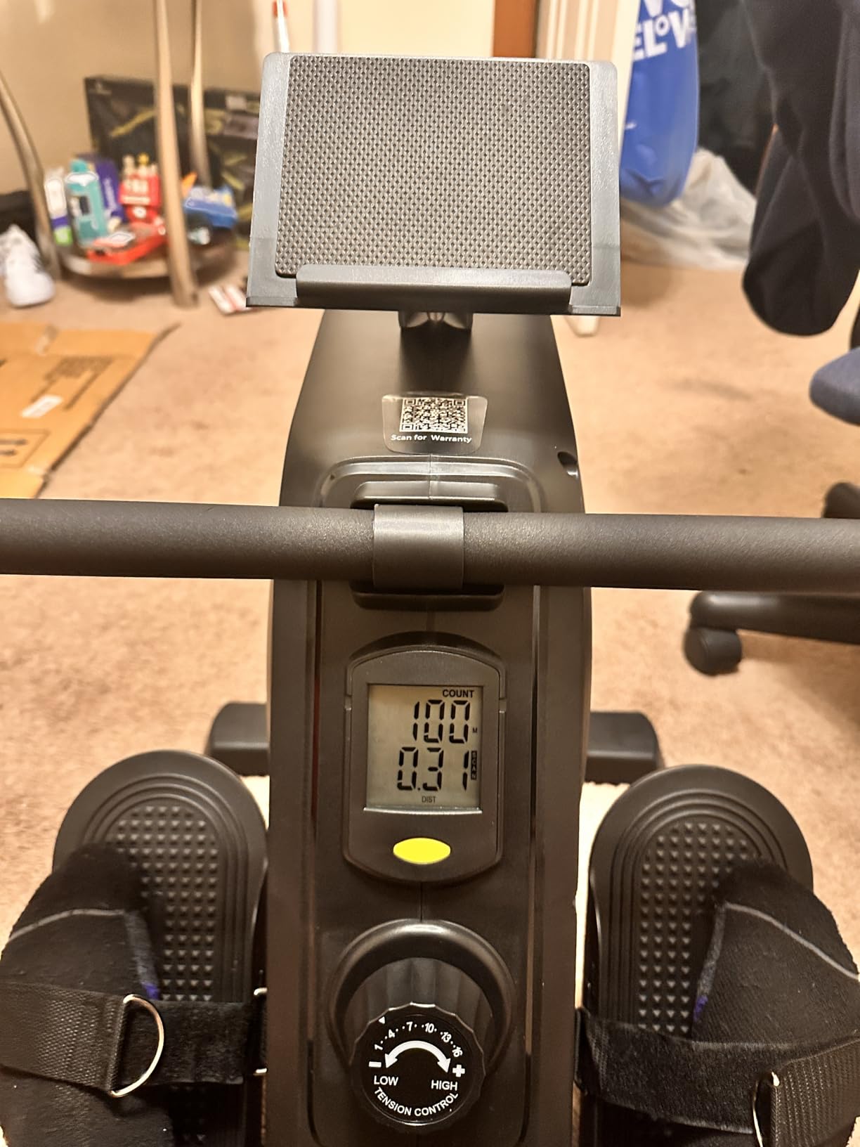 Rowing Machine for Home, 350 LB Capacity, 16-Level Silent Resistance, Magnetic Rowing Machines for Home Foldable, Full-Body Workout Compact Rowing Machine for Cardio & Strength with APP Support - Customer Photo 2