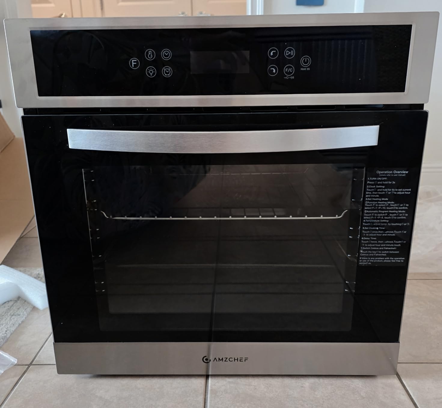 AMZCHEF Single Wall Oven 24 AMZCHEF Single Wall Oven 24