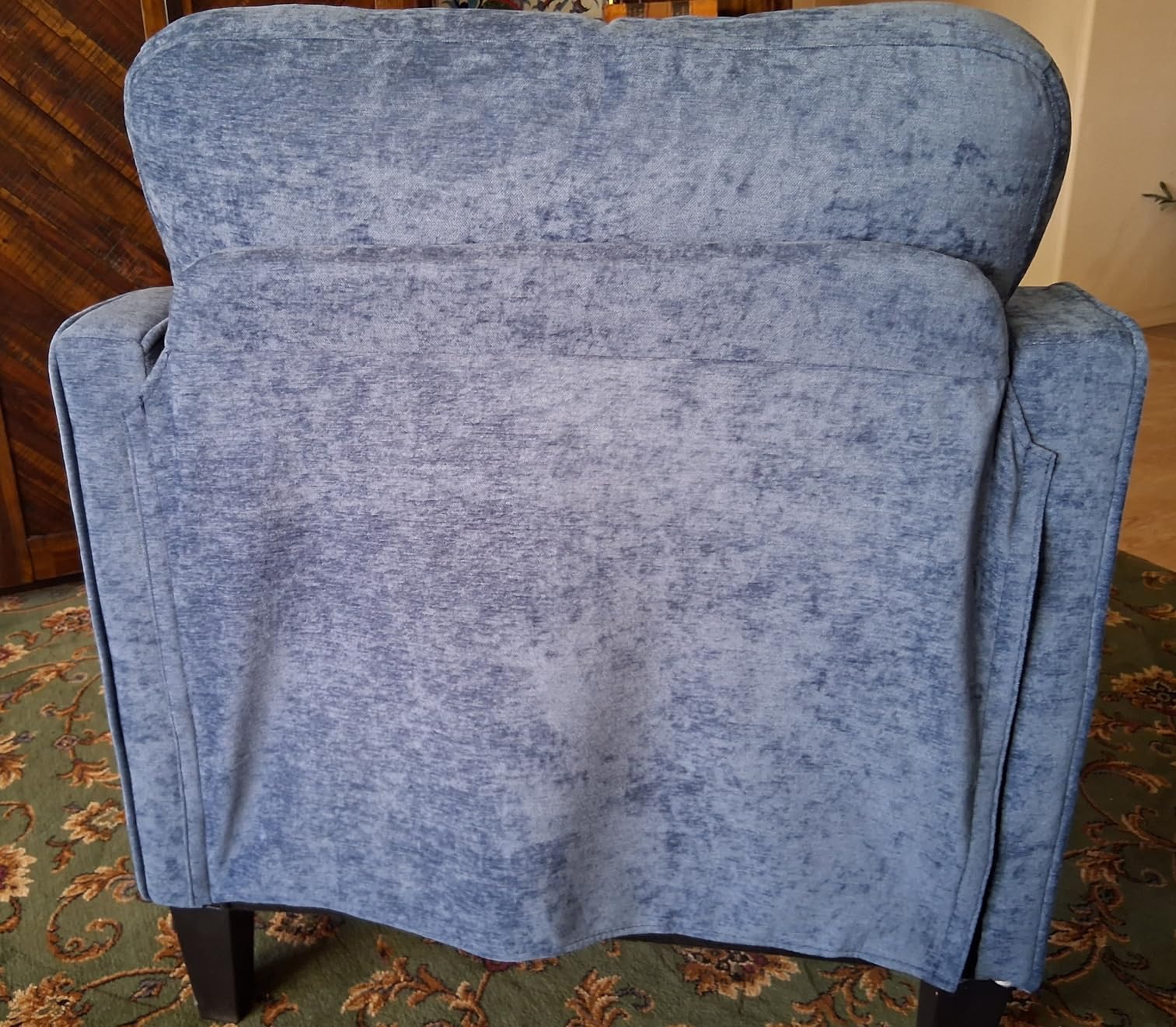 Accent Chair for Living Room, Mid Century Modern Reading Chair for Bedroom, Upholstered Armchair with Side Pockets, Comfy Single Sofa Side Chair for Office, Apartment, Small Room, Teal Green - Customer Photo 2