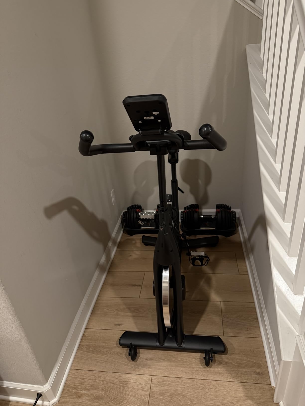Exercise Bike, Adjustable Magnetic Resistance Stationary Bikes for Home with App Compatible, Quiet Indoor Cycling Bike with 350lbs Weight Capacity Comfortable Seat, Digital Monitor & Phone Mount Customer Review Exercise Bike, Adjustable Magnetic Resistance Stationary Bikes for Home with App Compatible, Quiet Indoor Cycling Bike with 350lbs Weight Capacity Comfortable Seat, Digital Monitor & Phone Mount - Customer Photo 2