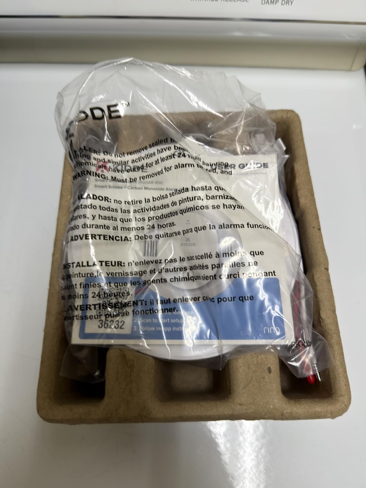 Kidde Smart Smoke and Carbon Monoxide Detector, Ring App Enabled for Real-Time Notifications, Hardwired Alarm, AA Backup Battery Customer Review Kidde Smart Smoke and Carbon Monoxide Detector, Ring App Enabled for Real-Time Notifications, Hardwired Alarm, AA Backup Battery - Customer Photo 2