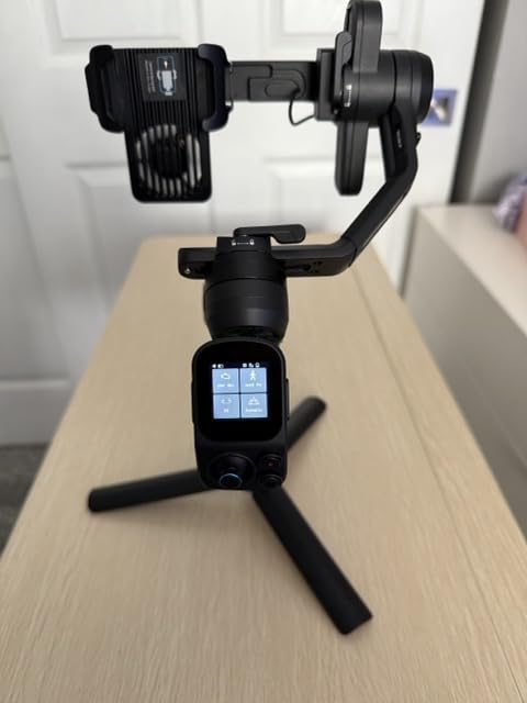 FeiyuTech SCORP Mini-3-Pro Gimbal Stabilizer for Camera Mirrorless/Compact/Action Cameras,Smartphone,18m AI Tracking,Detachable Remote Handle,4.4lbs Payload,3-axis Gimbal for Canon Sony Nikon - Customer Photo 5