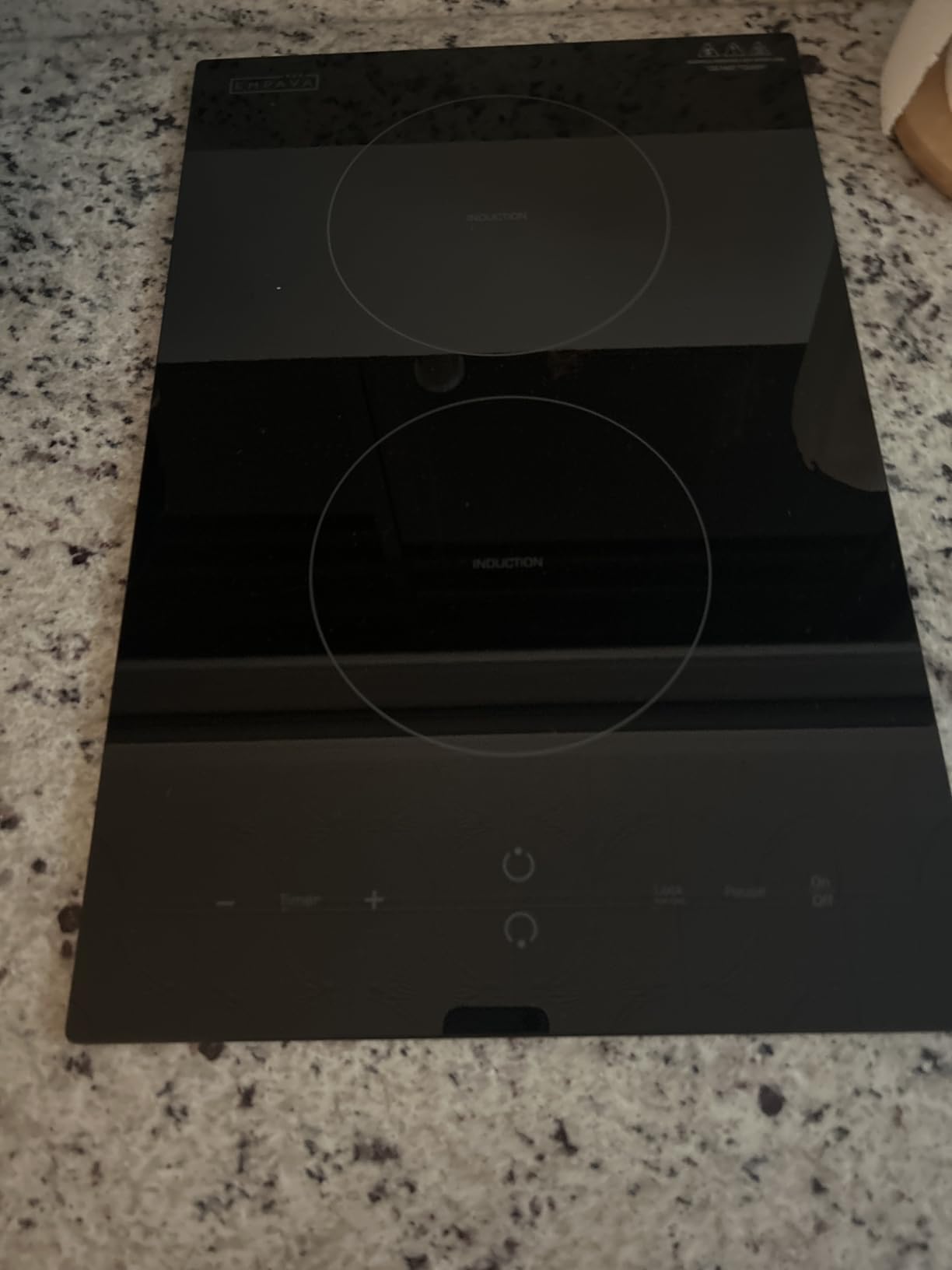 Empava 36 Inch Built-In Electric Induction Cooktop, 5 Zone Smooth Glass Surface, Touch Sensor Panel, Power Boost, Timer Control, Child Lock Feature, Hardwired Kitchen Appliance - Customer Photo 1