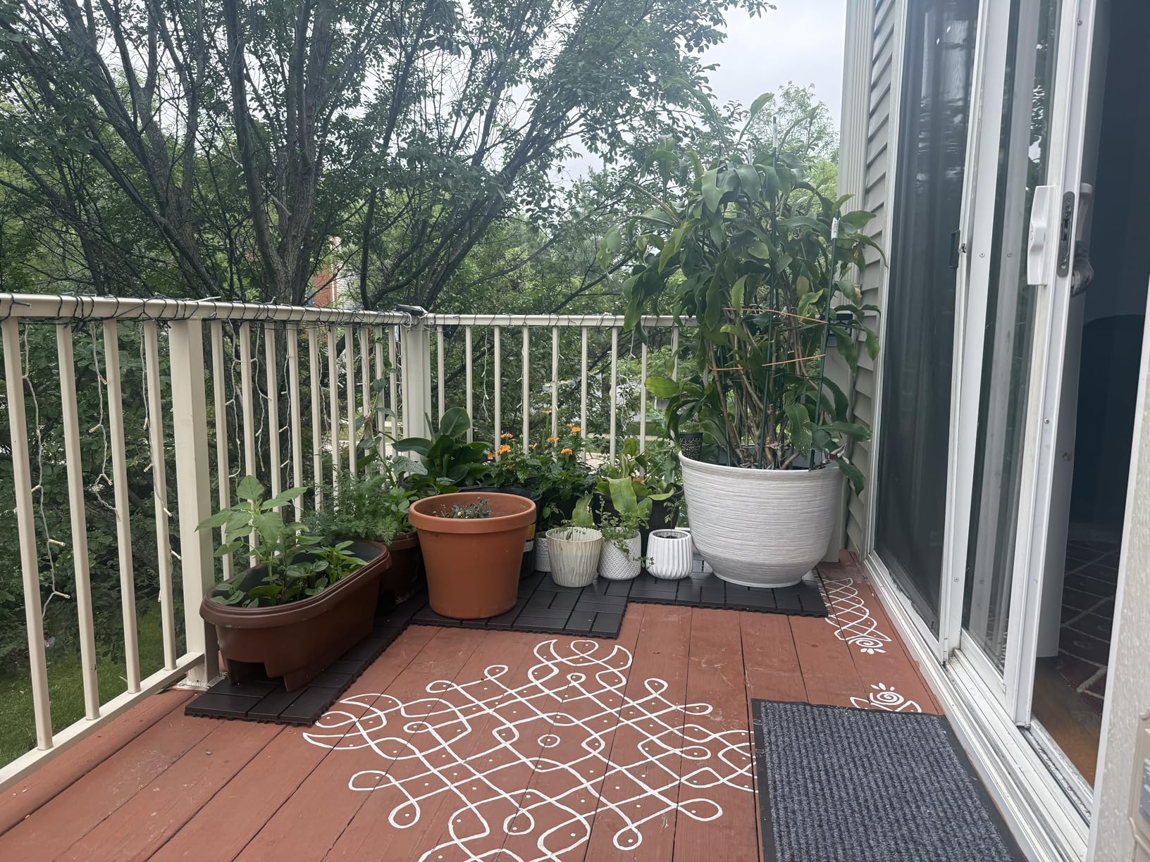 36 PCS 12x12 Inch Interlocking Deck Tiles - Waterproof All-Weather Outdoor Patio Flooring for Pool, Balcony, Backyard, Porch & Garden, Dark Grey - Customer Photo 2