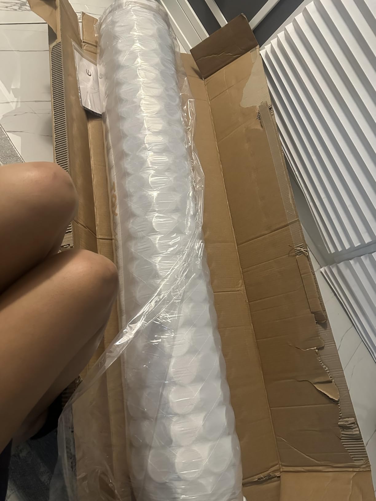 TQX Queen Mattress,12 Inch Hybrid Mattress in a Box: Memory Foam & Pocket Springs for Pressure Relief, Motion Isolation, Medium Firm,CertiPUR-US Certified,Fiberglass Free, 365 Night Trial Customer Review TQX Queen Mattress,12 Inch Hybrid Mattress in a Box: Memory Foam & Pocket Springs for Pressure Relief, Motion Isolation, Medium Firm,CertiPUR-US Certified,Fiberglass Free, 365 Night Trial - Customer Photo 1