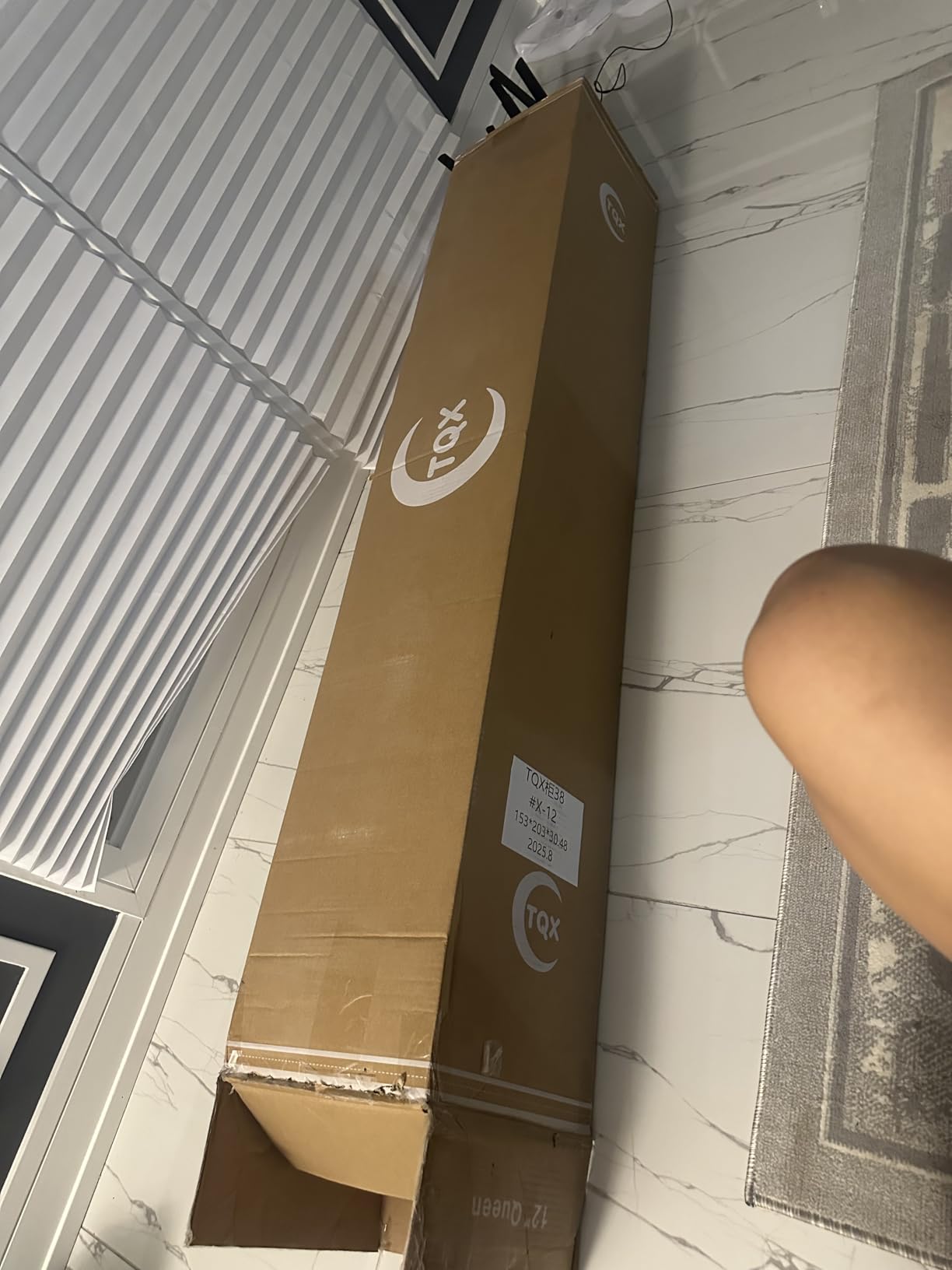 TQX Queen Mattress,12 Inch Hybrid Mattress in a Box: Memory Foam & Pocket Springs for Pressure Relief, Motion Isolation, Medium Firm,CertiPUR-US Certified,Fiberglass Free, 365 Night Trial - Customer Photo 2