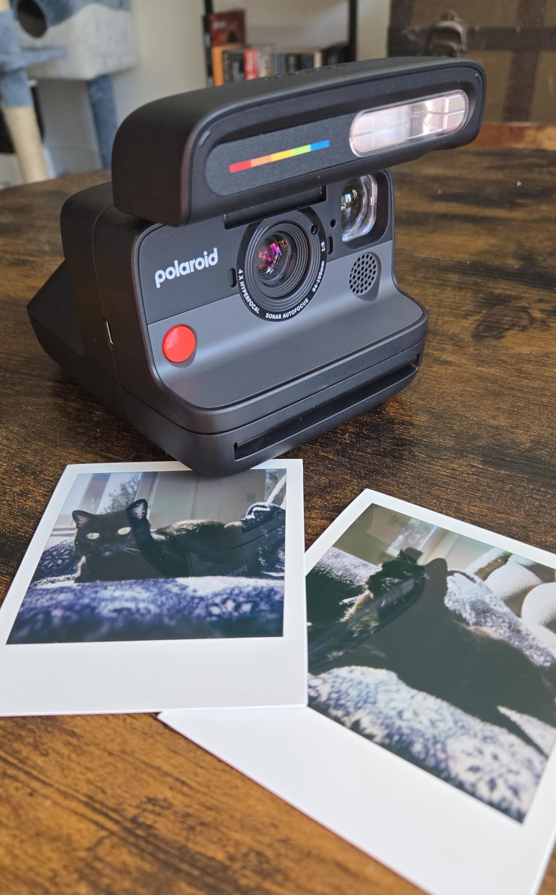 Flip Instant Camera + Color Film Bundle (16 Photos Included) - Black (6565) - Hyperfocal 4-Lens System, Sonar autofocus, and Sence Analysis with Bluetooth paired Companion app customer photo 2