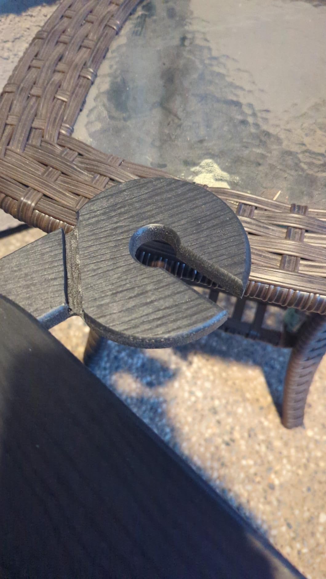 KINGYES Folding Adirondack Chair with Dual Cup Holders - HDPE All-Weather Outdoor Chairs, Wood-Like Patio Chair for Backyard - Customer Photo 2