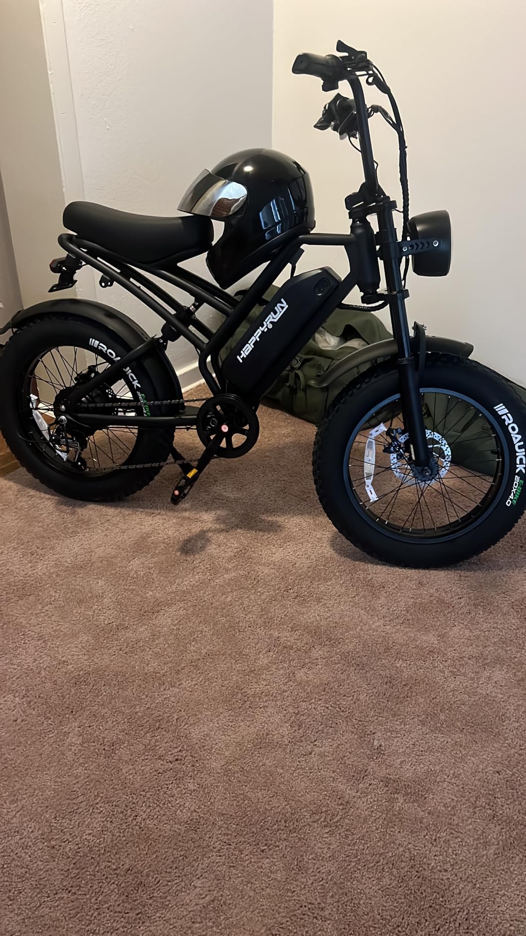 HAPPYRUN Electric Bike,1500W 48V,18Ah E Bikes for Adults Electric 60+ Mile 32MPH Top Speed Electric Motorcycle All Terrain Fat Tire Electric Dirt Bike G50 - Customer Photo 2