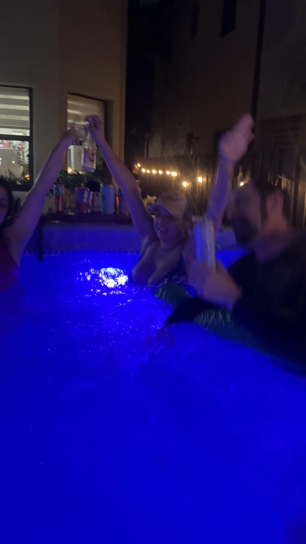 Rechargeable Submersible LED Pool Lights with Remote - LUXJET Magnetic Bathtub Lights, RGB IP68 Waterproof Underwater Lights for Hot Tub, Christmas Halloween Decor, Bath Spa Fountains (2 Pack) - Customer Photo 1