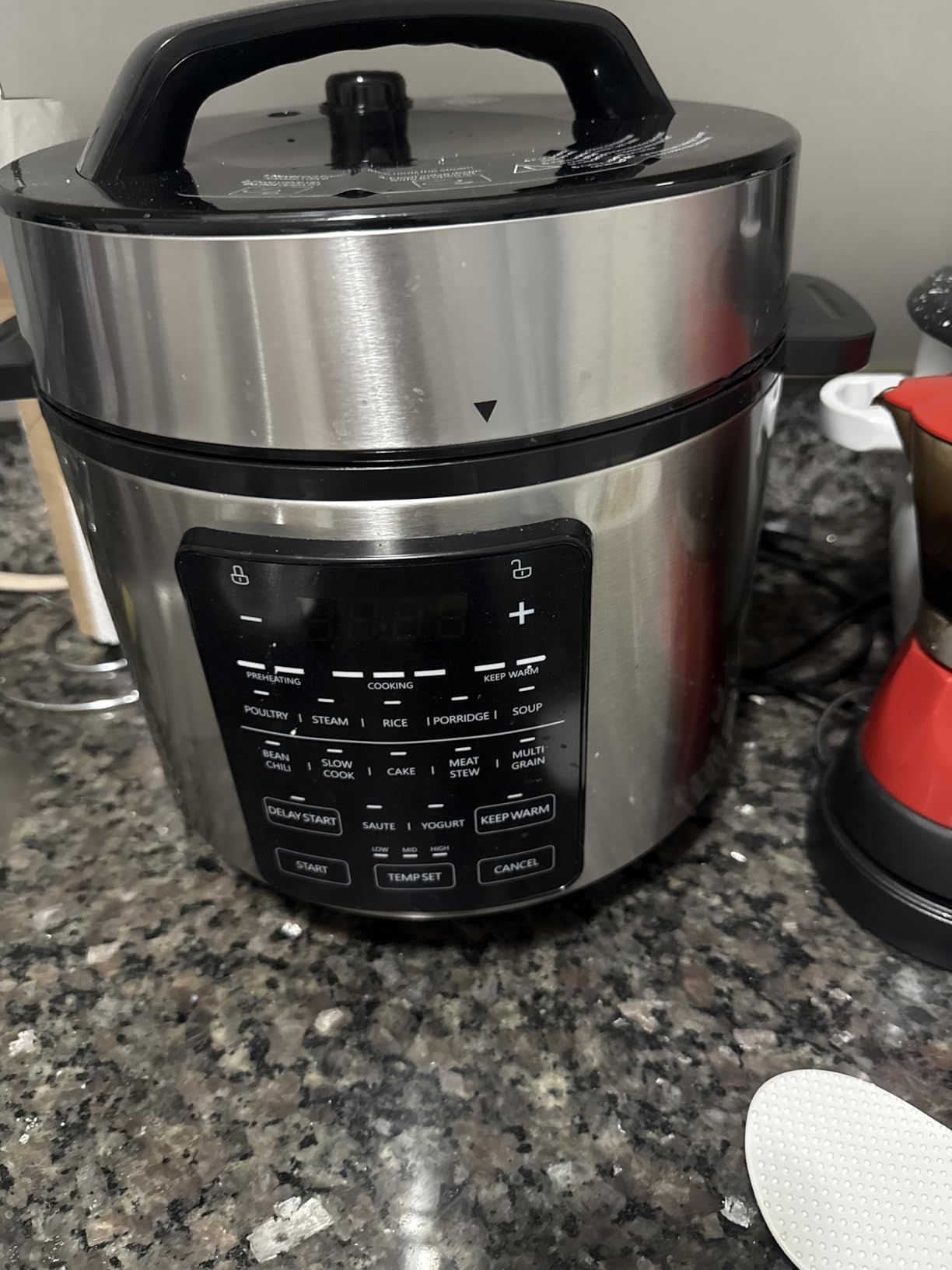 Simple Deluxe 16-in-1 Electric Pressure Cooker, 8QT Stainless Steel & Non-Stick Multi Cooker for Slow Cook, Meat Stew, Cake, Porridge, Multigrain, Dishwasher Safe, Silver Customer Review Simple Deluxe 16-in-1 Electric Pressure Cooker, 8QT Stainless Steel & Non-Stick Multi Cooker for Slow Cook, Meat Stew, Cake, Porridge, Multigrain, Dishwasher Safe, Silver - Customer Photo 1