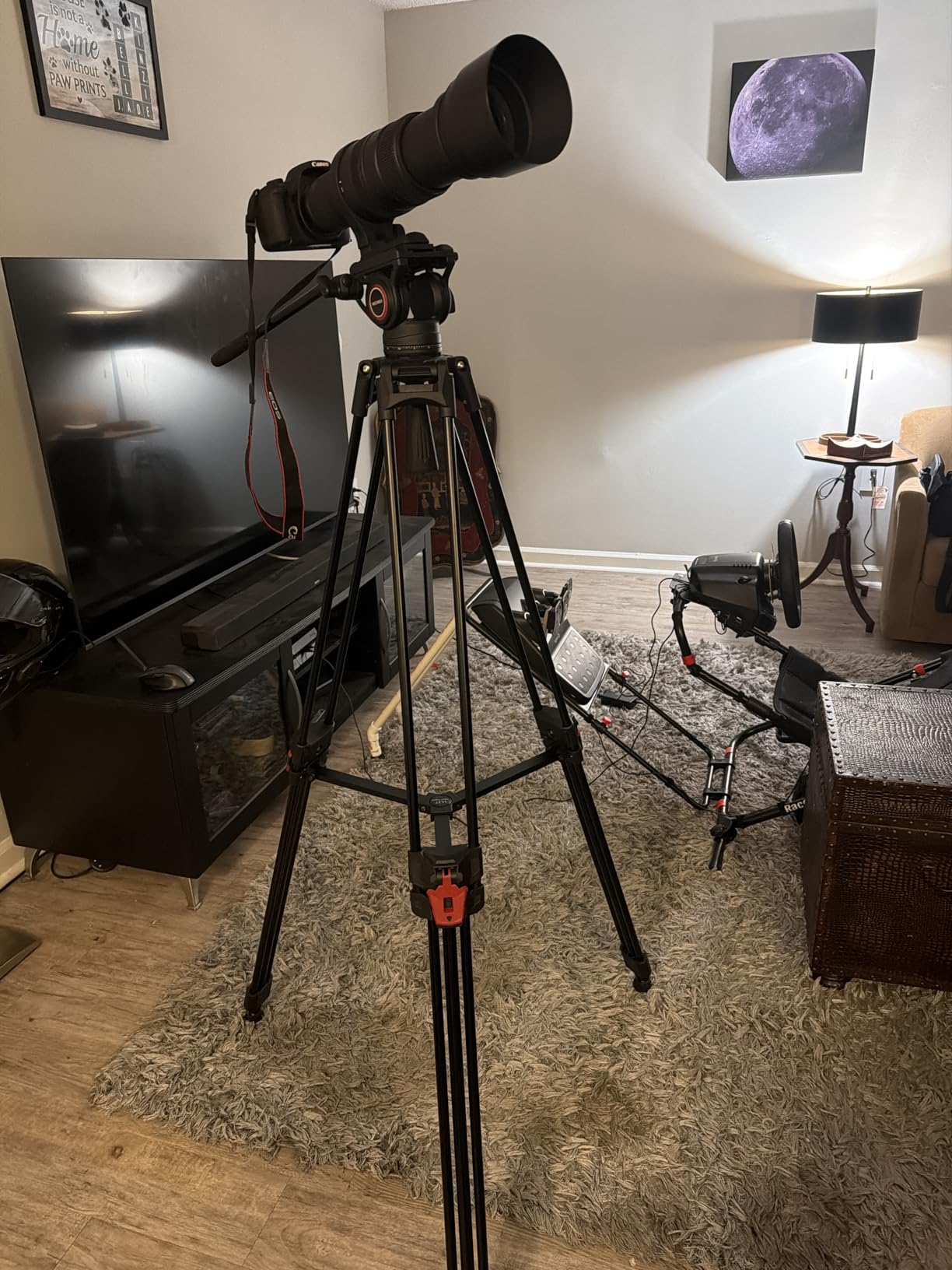 NEEWER Video Tripod with Fluid Head, Heavy Duty Aluminum Compact Portable Camera Tripod Stand for DSLR Camcorder Compatible with DJI Gimbals Compatible with Manfrotto QR Plates, Max Load 13.2 lb, TP73 - Customer Photo 2