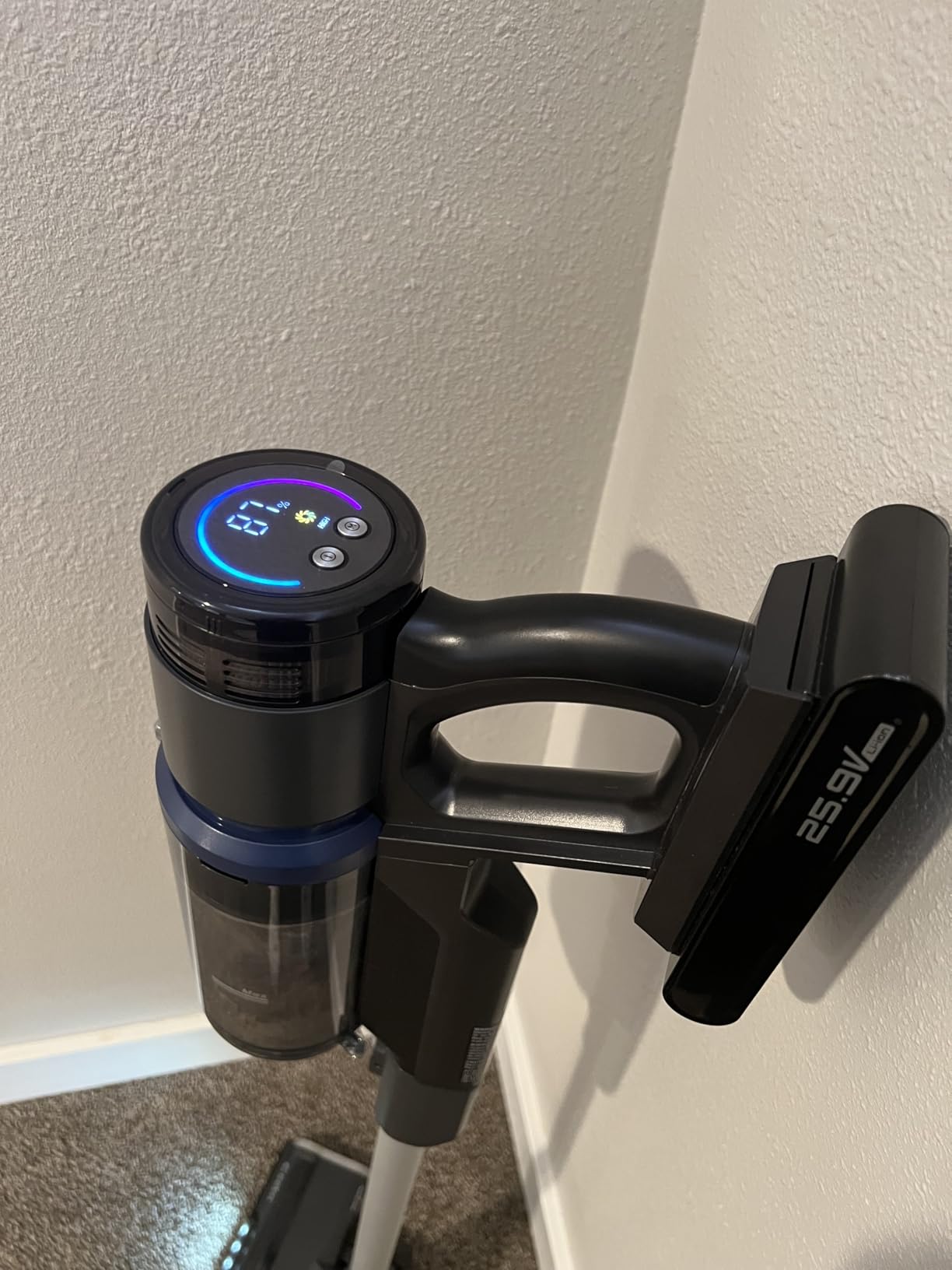Eureka Cordless Vacuum Cleaner, Anti-Tangle Brushroll, Rechargeable Stick Vacuum, Lightweight for Carpet, Hard Floor, Pet Hair, Black NEC451BL Customer Review Eureka Cordless Vacuum Cleaner, Anti-Tangle Brushroll, Rechargeable Stick Vacuum, Lightweight for Carpet, Hard Floor, Pet Hair, Black NEC451BL - Customer Photo 1