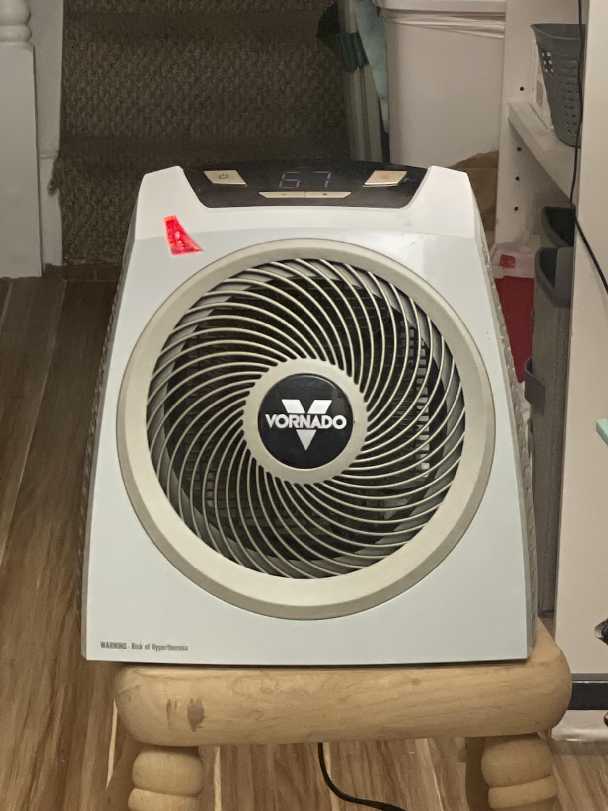 Vornado AVH10 (2025) Space Heater for Home, Fan Only Option, Digital Display with Adjustable Thermostat, Advanced Safety Features, Auto Climate Control, Whole Room Electric Heater for Indoors, White customer photo 1