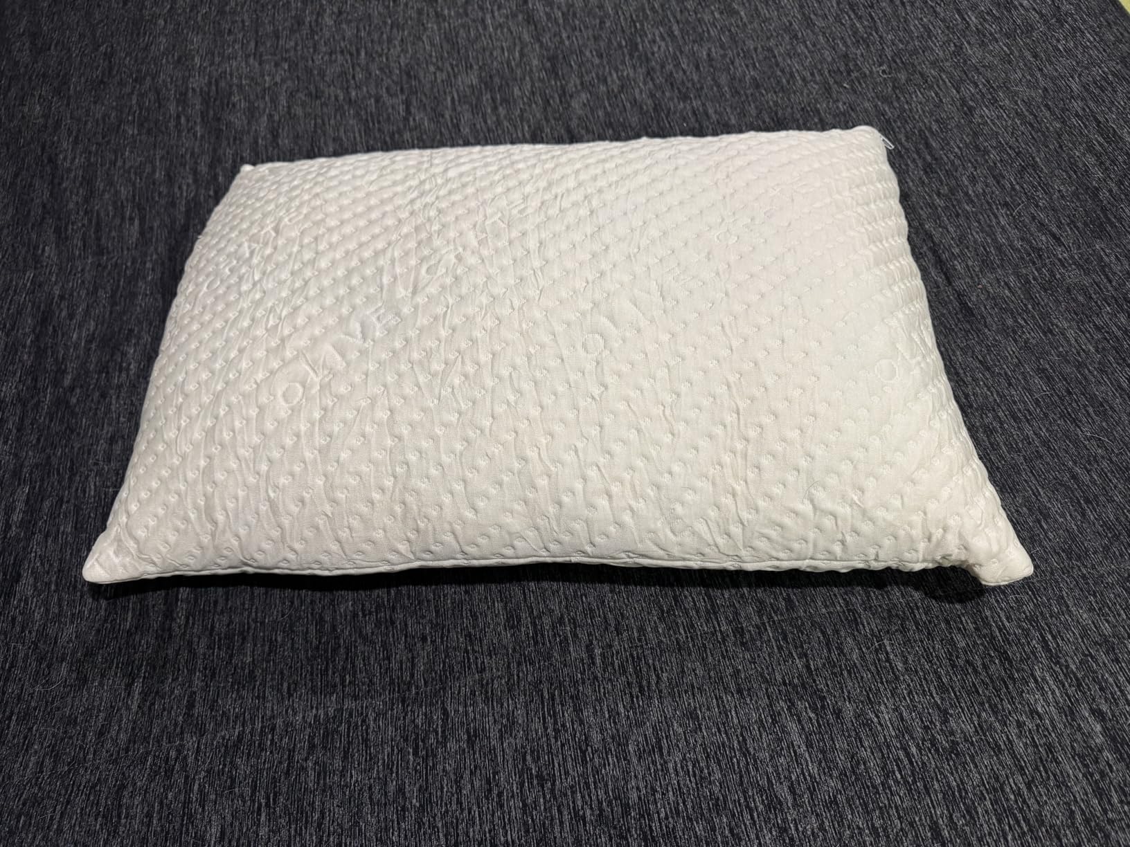 Olive + Crate BreathePure Adjustable Loft Shredded Memory Foam Pillow - Queen Size - Cooling Pillow, Hypoallergenic Bed Pillows, CertiPUR-US Certified Foam, Ideal for Back, Stomach and Side Sleeper Customer Review Olive + Crate BreathePure Adjustable Loft Shredded Memory Foam Pillow - Queen Size - Cooling Pillow, Hypoallergenic Bed Pillows, CertiPUR-US Certified Foam, Ideal for Back, Stomach and Side Sleeper - Customer Photo 1