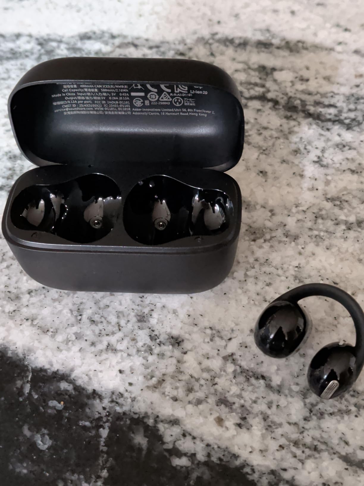 Soundcore C50i by Anker Open Ear Earbuds, Clip-On Headphones Over Ear for Running Workout, 12mm Drivers Powerful Bass, IP55 Waterproof, Bluetooth 6.0 Hi-Res, FlexiClip Design customer photo 1