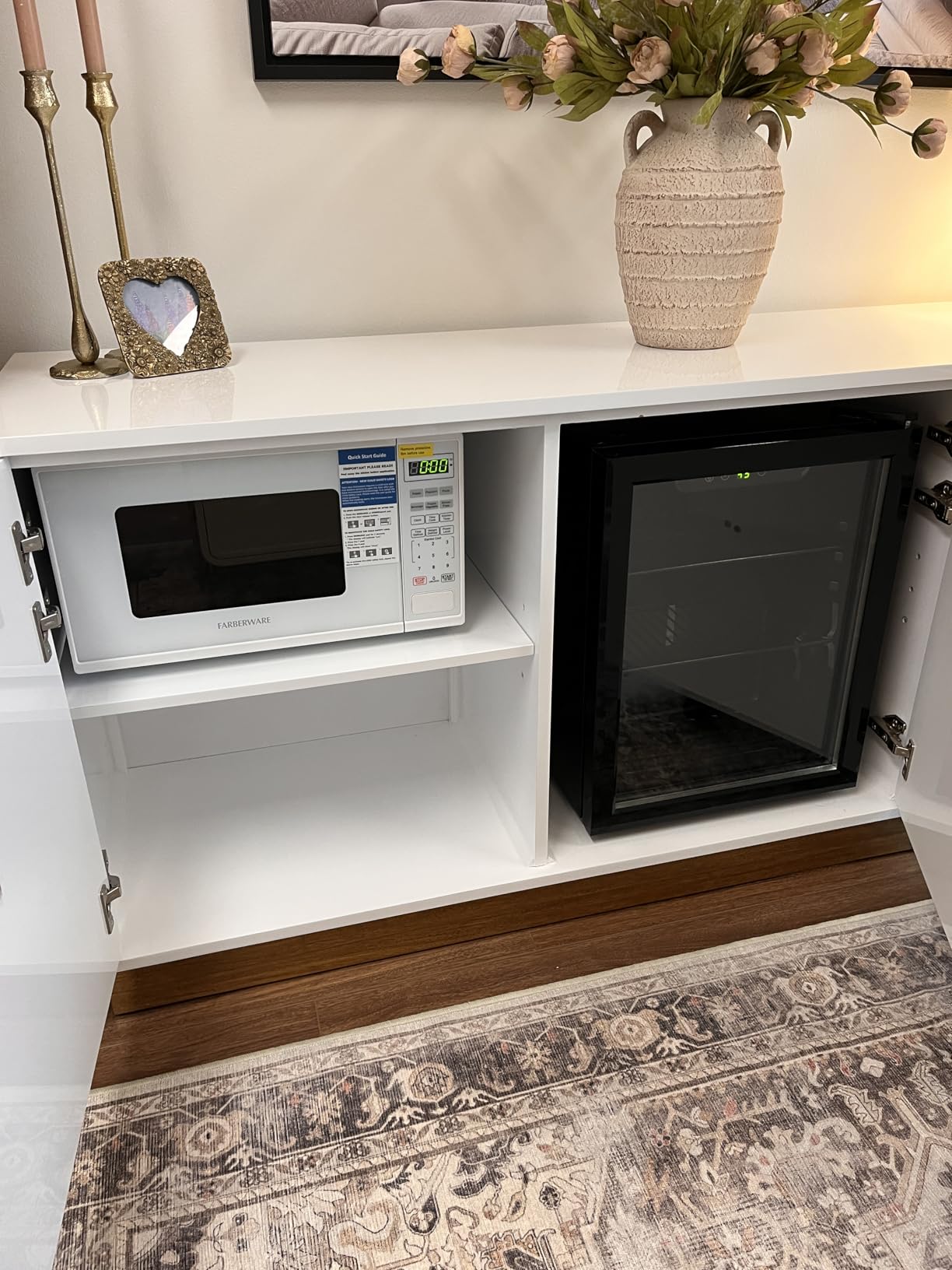 Farberware Over-the-Range Microwave Oven, 1.7 Cu. Ft., 1000W, Sensor Cooking, Auto Reheat, Multi-Stage Cooking, Melt/Soften Feature, Child Safety Lock, LED Display - Space Efficient & Powerful - Customer Photo 1