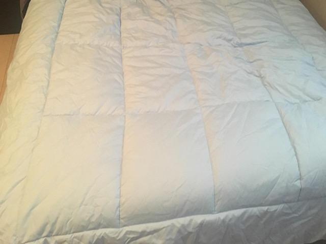 Shilucheng Hungarian Goose Down Comforter Queen Size, 850+ Fill Power All Season Duvet Insert with 600TC Ultra-Soft Cotton Cover, 3D Baffle Box Design for Maximum Fluffiness (White,90x90 Inches) - Customer Photo 1