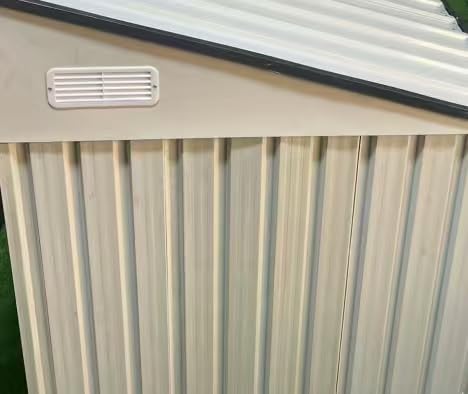 25x33 Outdoor Storage Shed, Extra Large Metal Garage Building, Heavy Duty Double Garage Shed with Side Door & 16 GA Steel Frame, Waterproof 2 Car Sheds for Car, Truck, Bike, Tool Storage, Cream Customer Review 25x33 Outdoor Storage Shed, Extra Large Metal Garage Building, Heavy Duty Double Garage Shed with Side Door & 16 GA Steel Frame, Waterproof 2 Car Sheds for Car, Truck, Bike, Tool Storage, Cream - Customer Photo 2